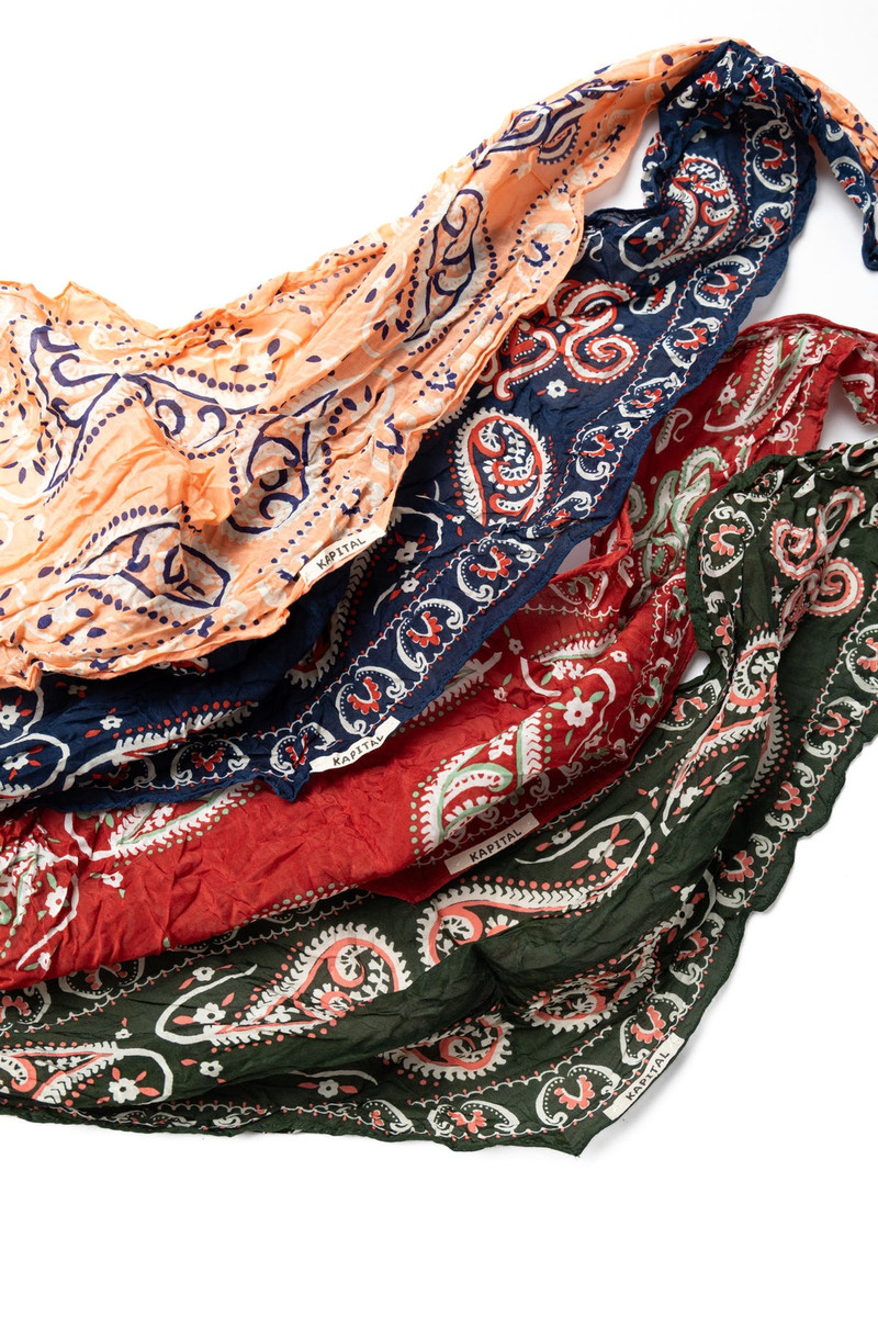 Kapital WASHER Silk Neckerchief (Paisley) outlook