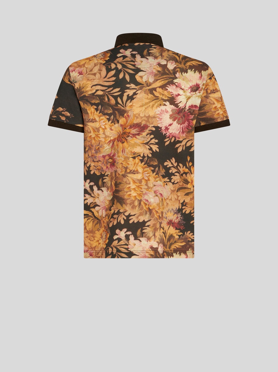 POLO SHIRT WITH FLORAL PRINT - 5