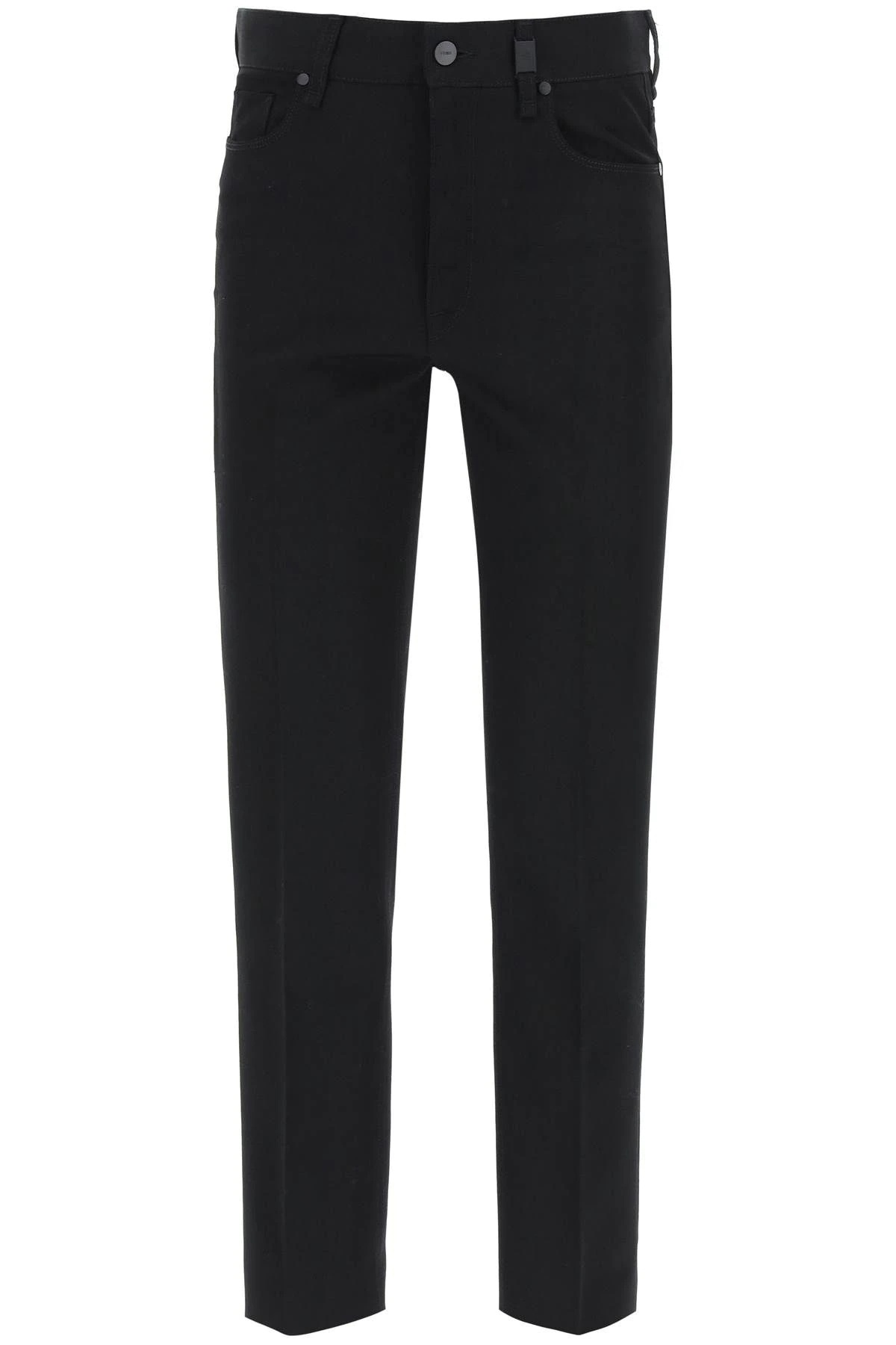 WOOL GABARDINE FIVE-POCKETS TROUSERS - 1