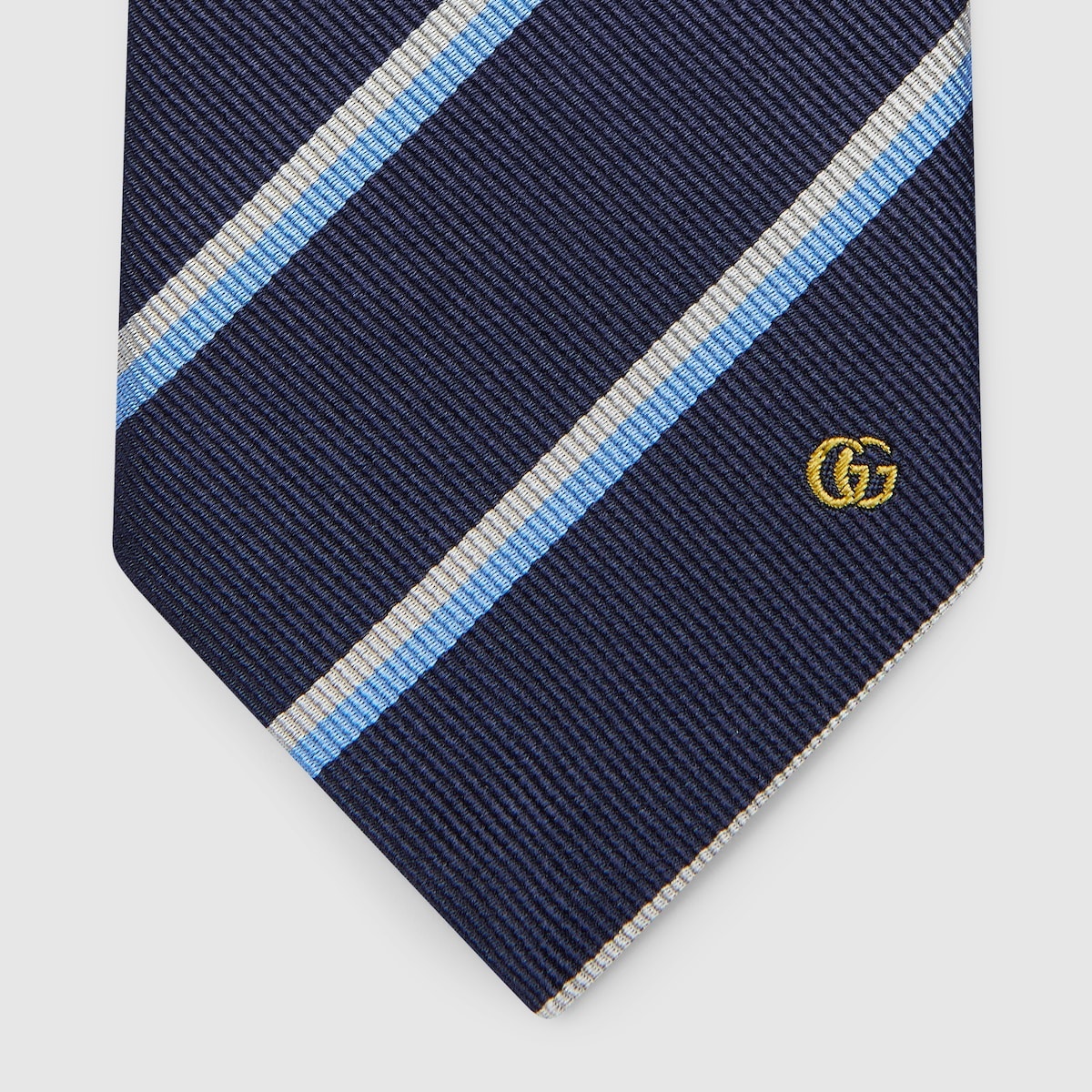 Embroidered silk jacquard tie - 4