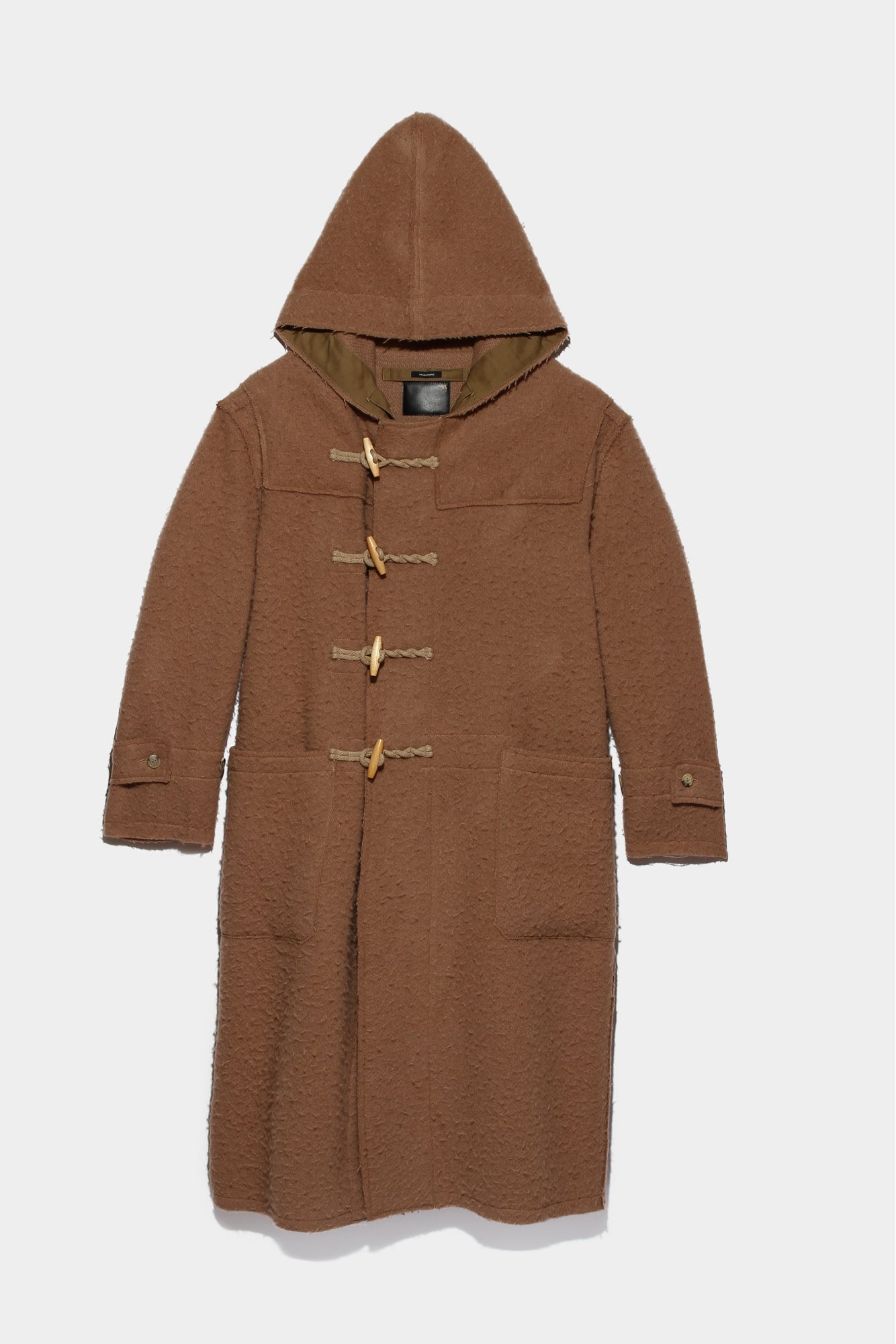 RAW EDGE TOGGLE COAT - CAMEL - 4