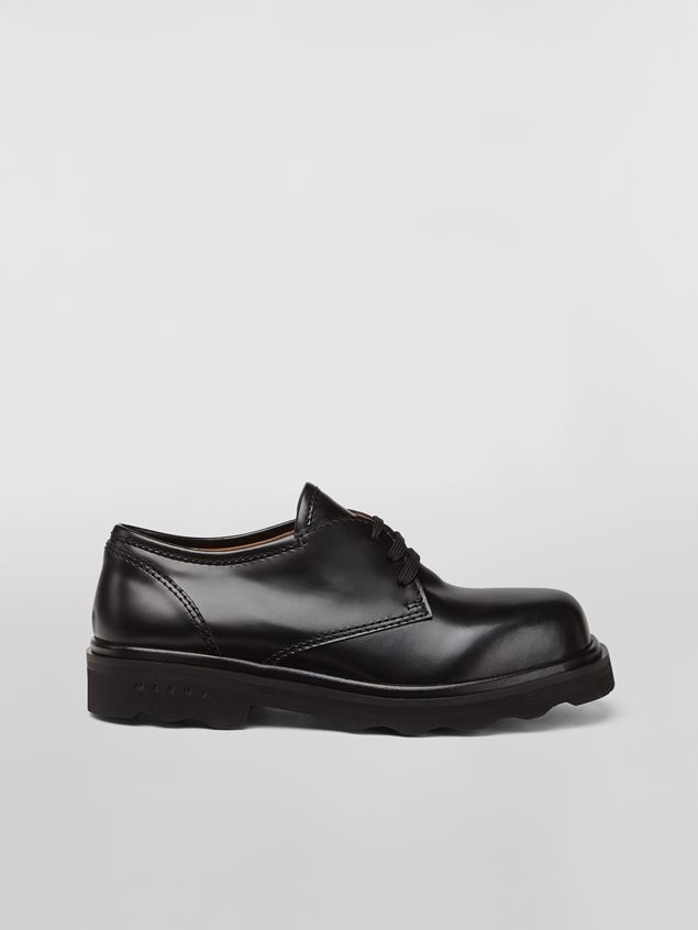 LACE-UP IN SHINY SMOOTH CALFSKIN - 1