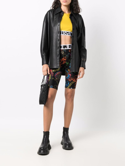 VERSACE JEANS COUTURE baroque-print short leggings outlook