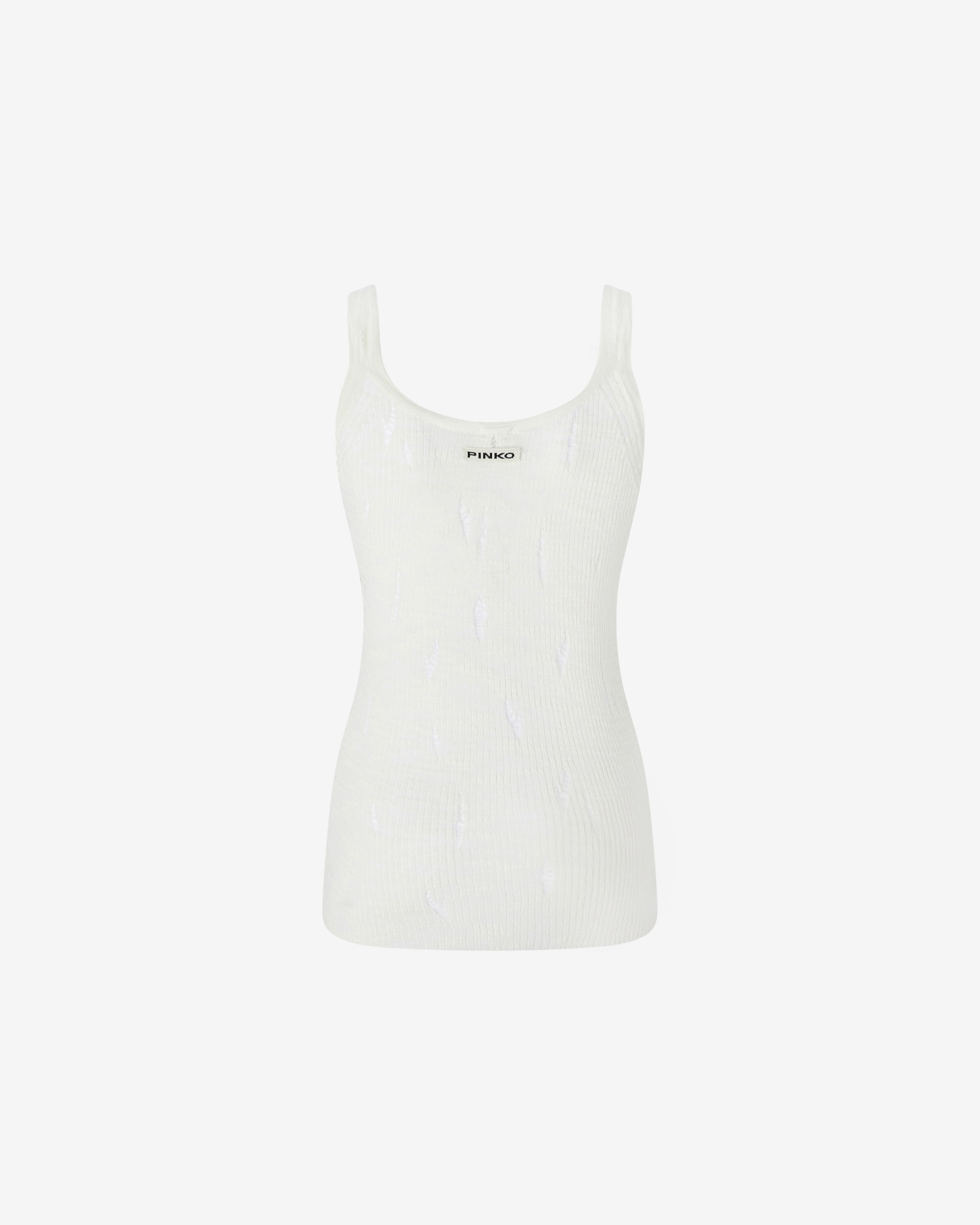 LIGHTWEIGHT RIBBED TANK TOP WITH RIPS - 6