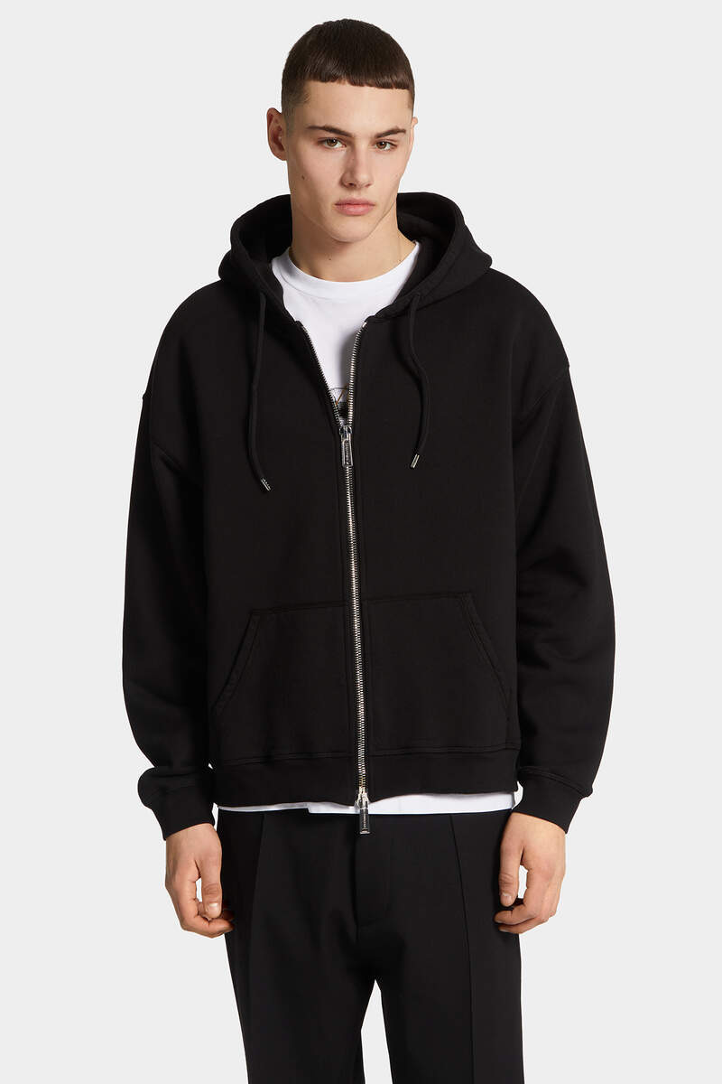 RELAX FIT ZIPPED HOODIE - 3