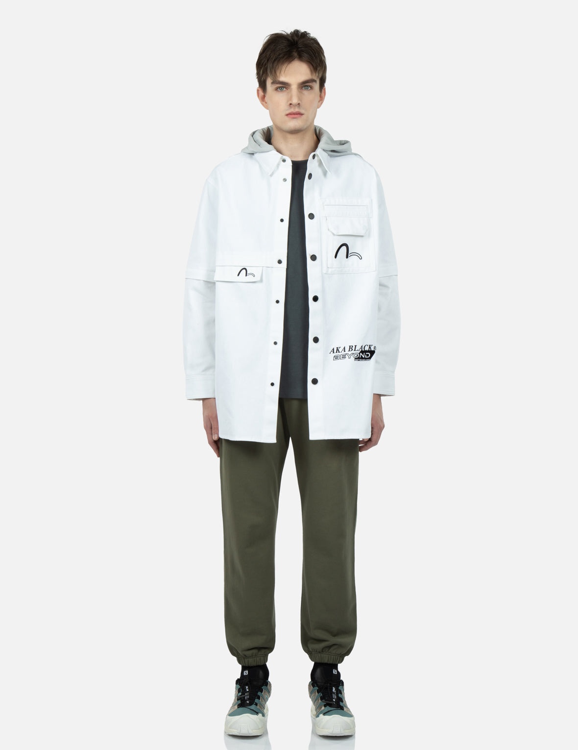 Logo and Slogan Print Sweatpants - 6
