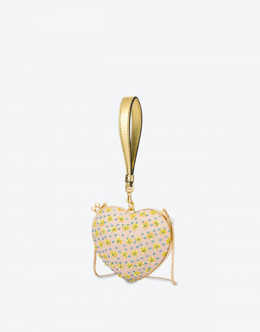 CAT EMBROIDERY HEART BAG - 2