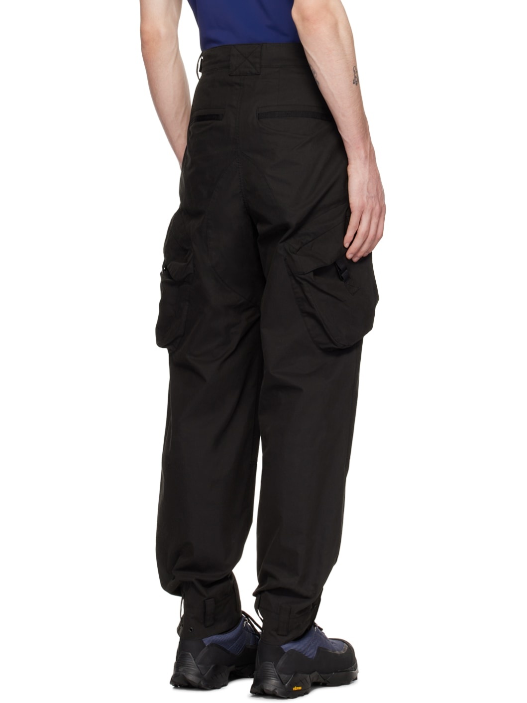 Black Military Cargo Pants - 3