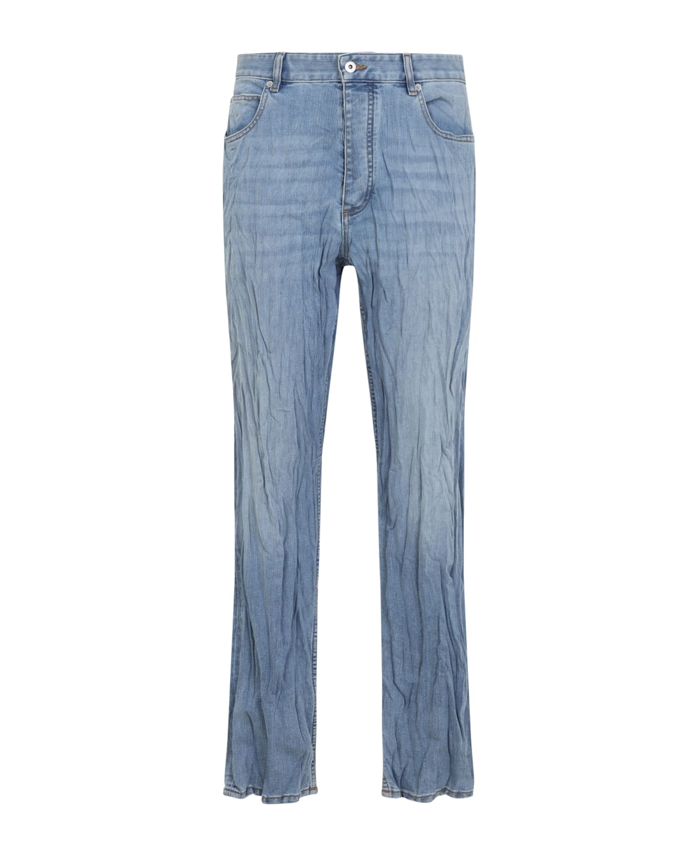 Crushed Denim Pants - 2
