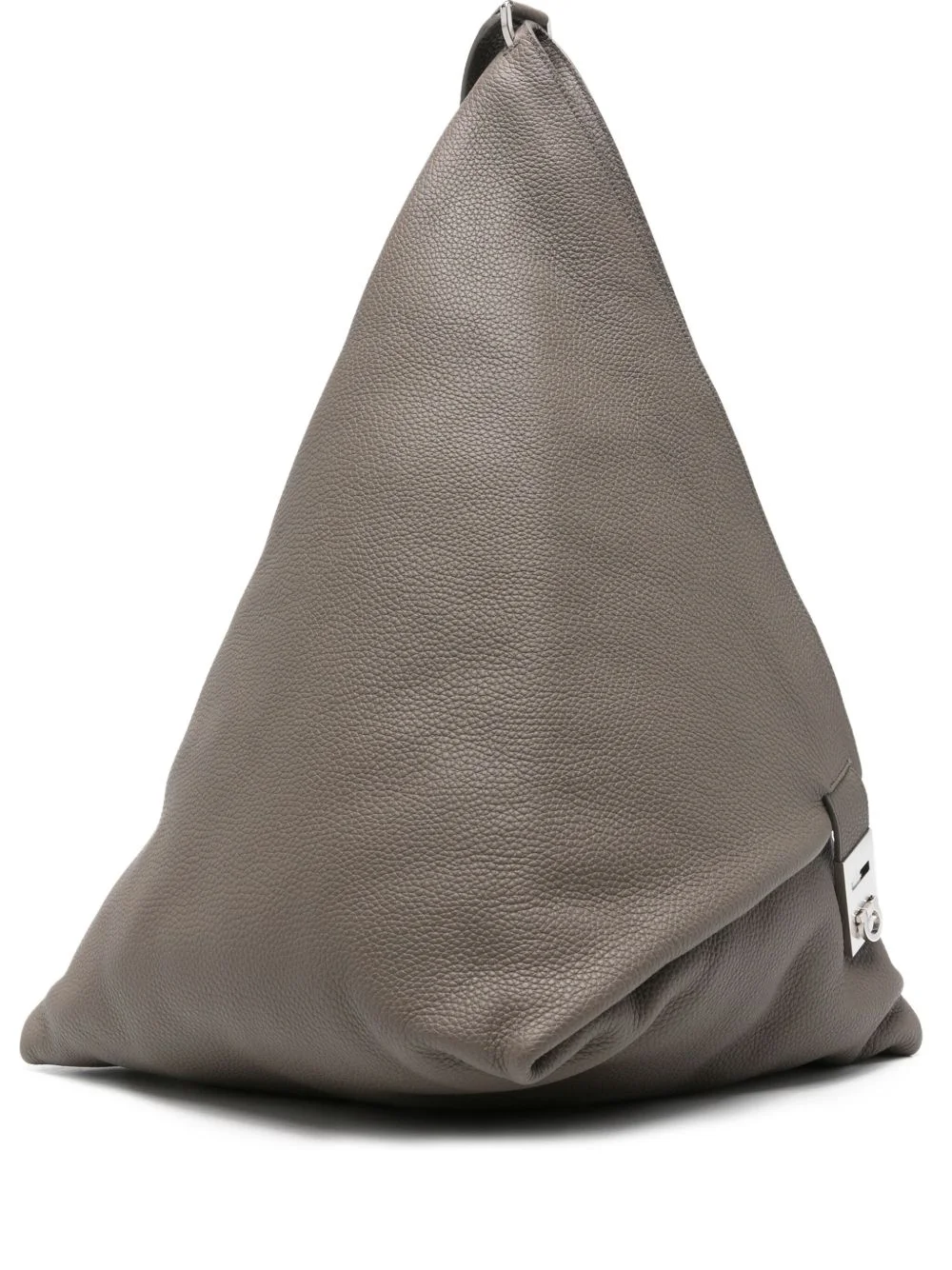 Gancini-buckle leather shoulder bag - 1