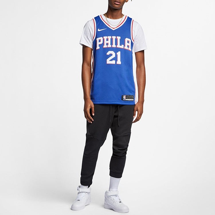 Nike NBA Jersey Basketball Jersey/Vest SW Fan Edition Philadelphia 76ers 21 Team limited Blue 864501 - 3