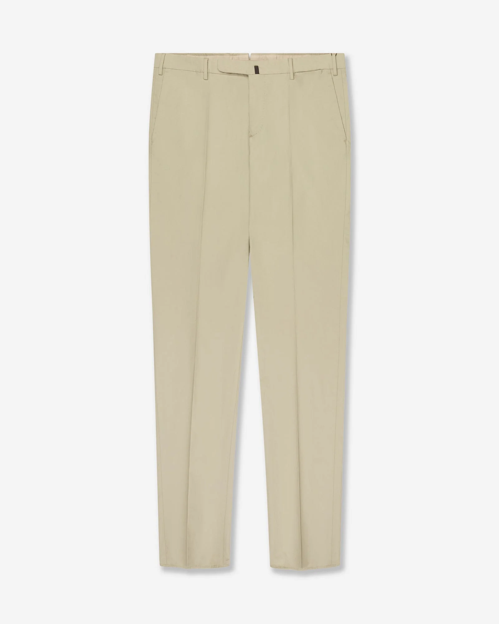 Slim fit cotton poplin trousers - 1