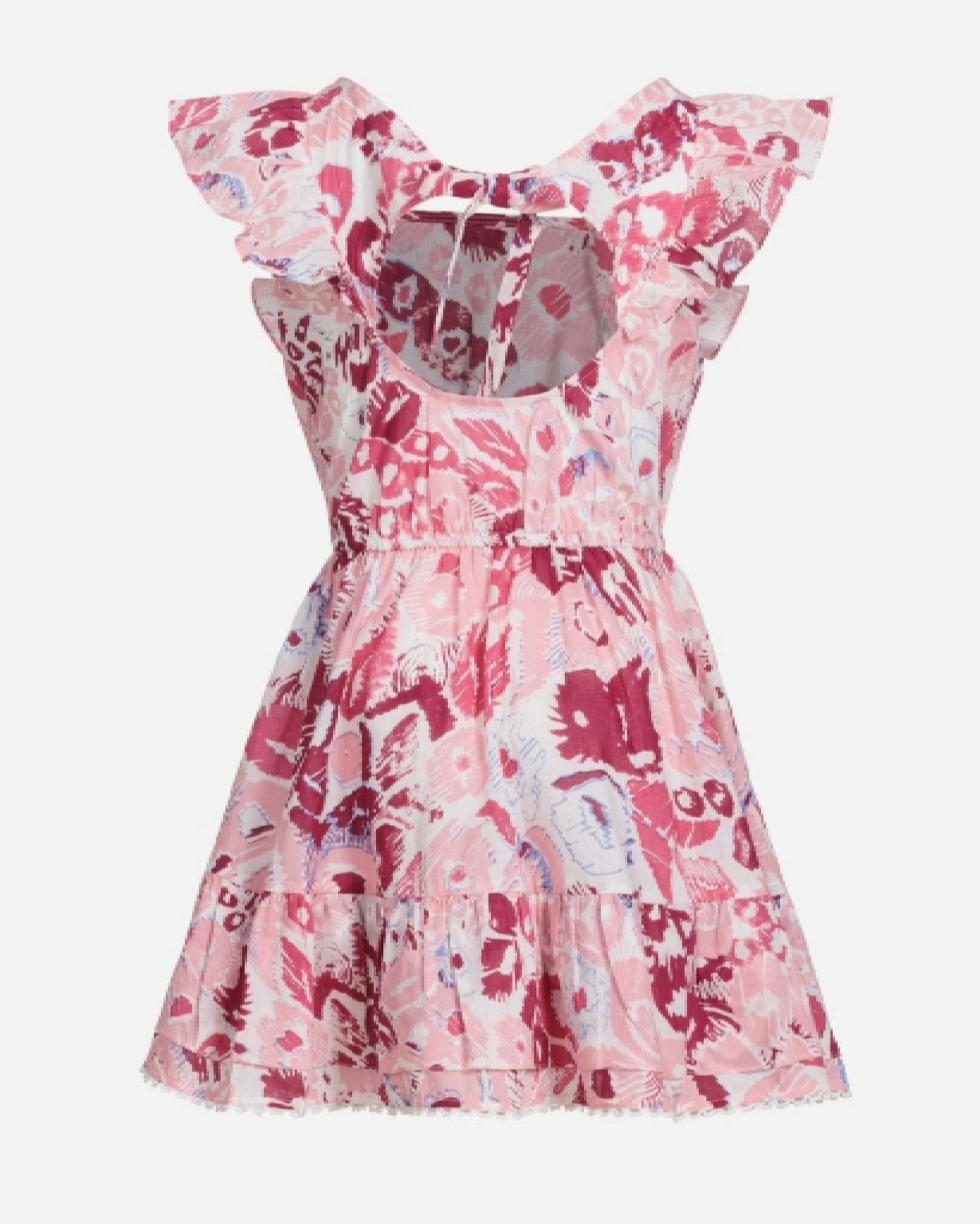 Mini Dress Kora for girls - Pink Pencilleo - 2