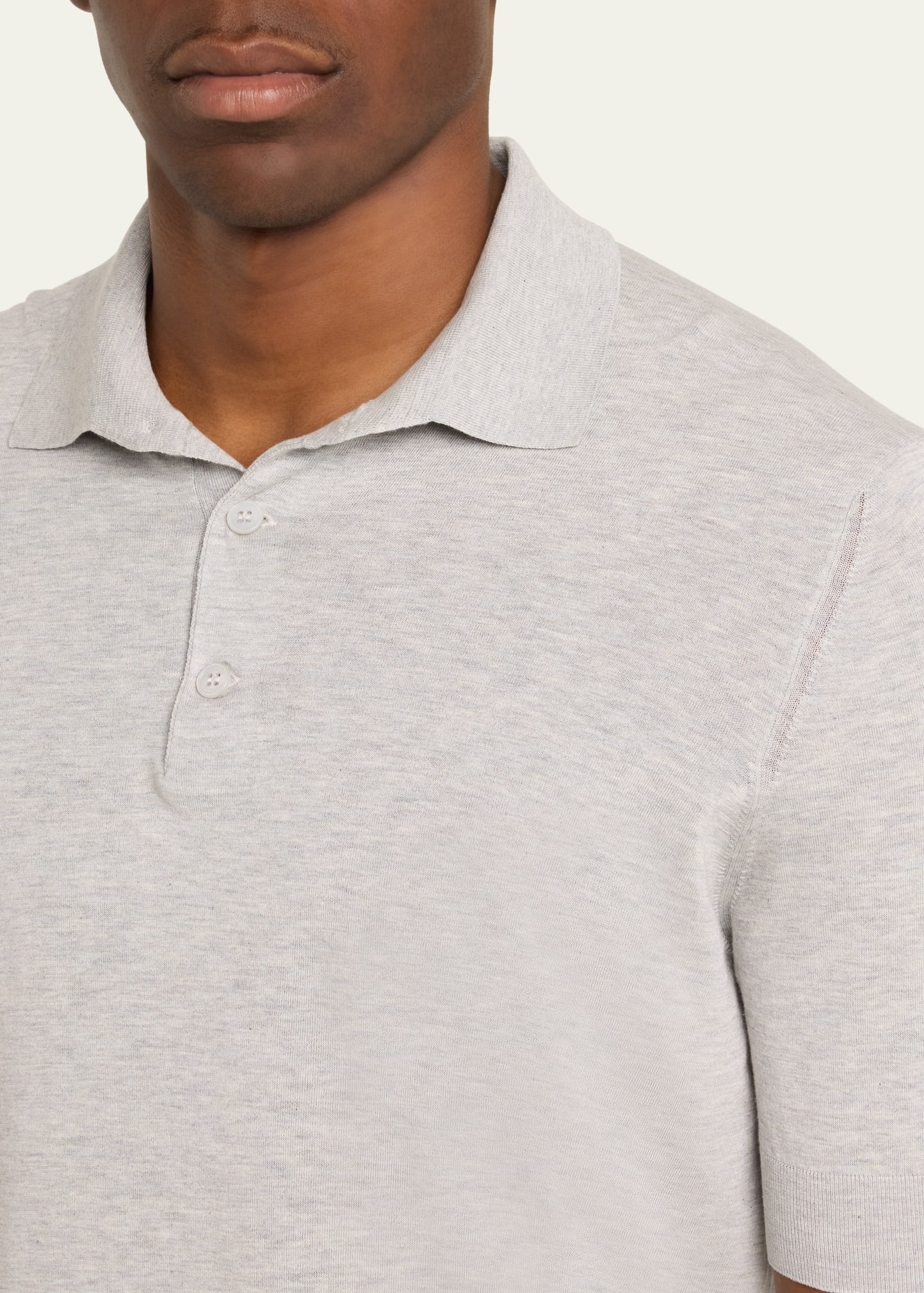 Men's Cotton-Silk Polo Shirt - 5