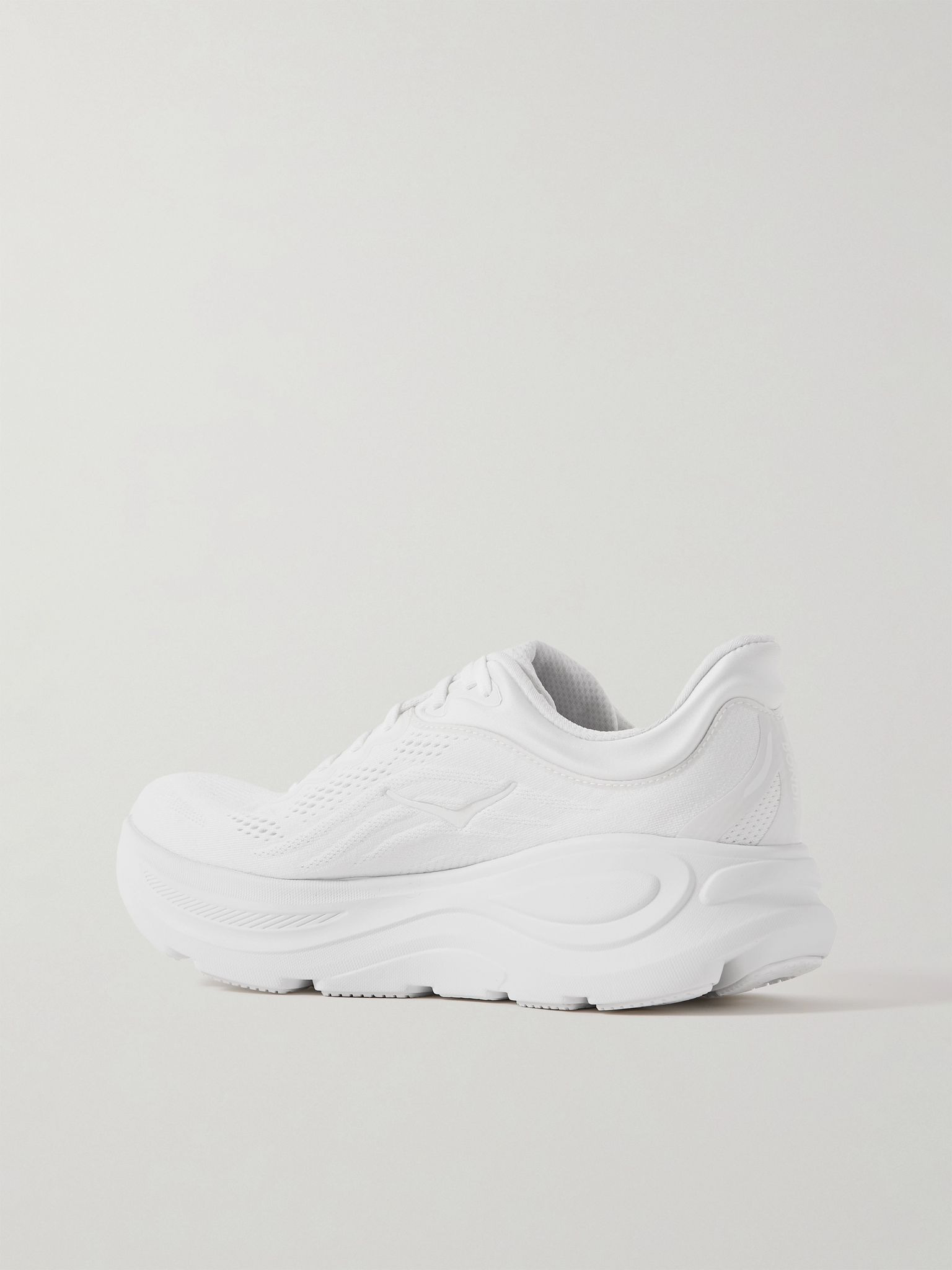 Bondi 9 Rubber-Trimmed Mesh Running Sneakers White - 4