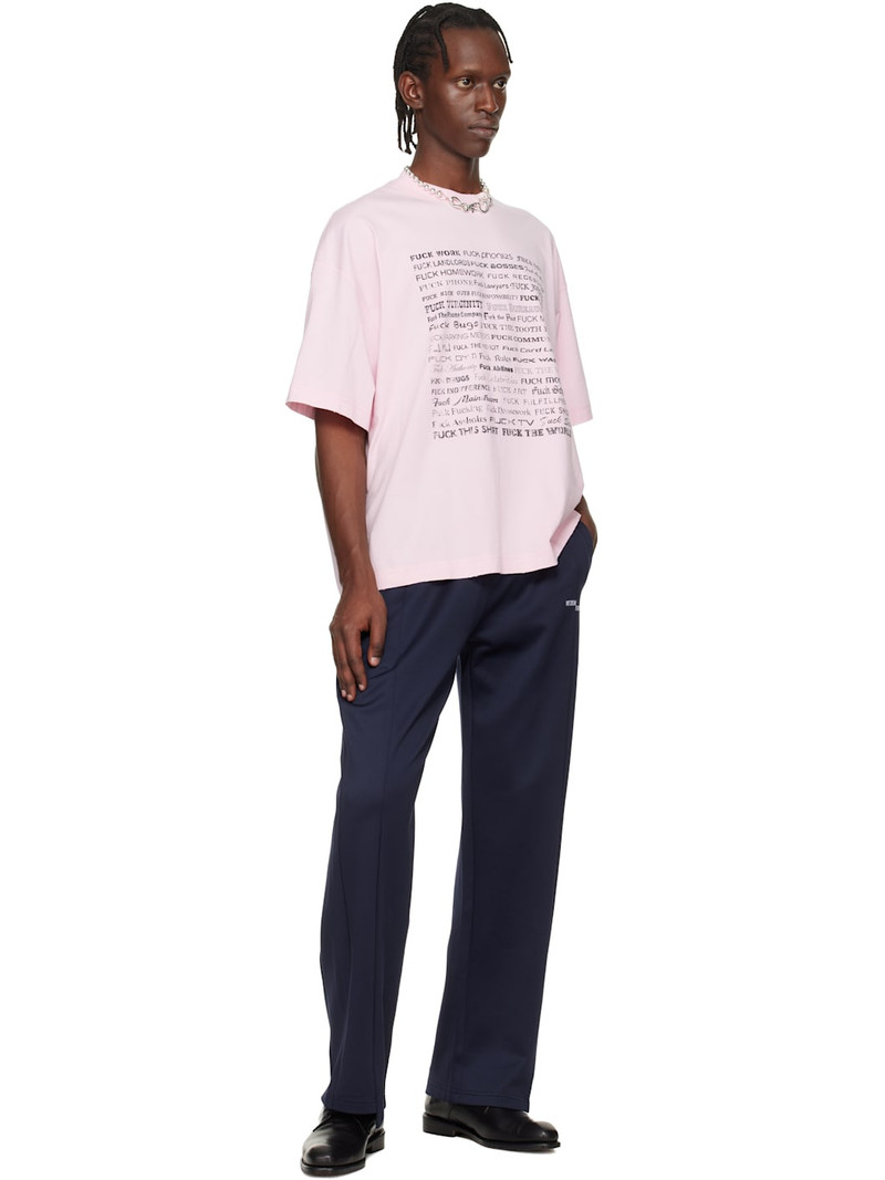 VETEMENTS Pink Fuck Everything T-shirt outlook