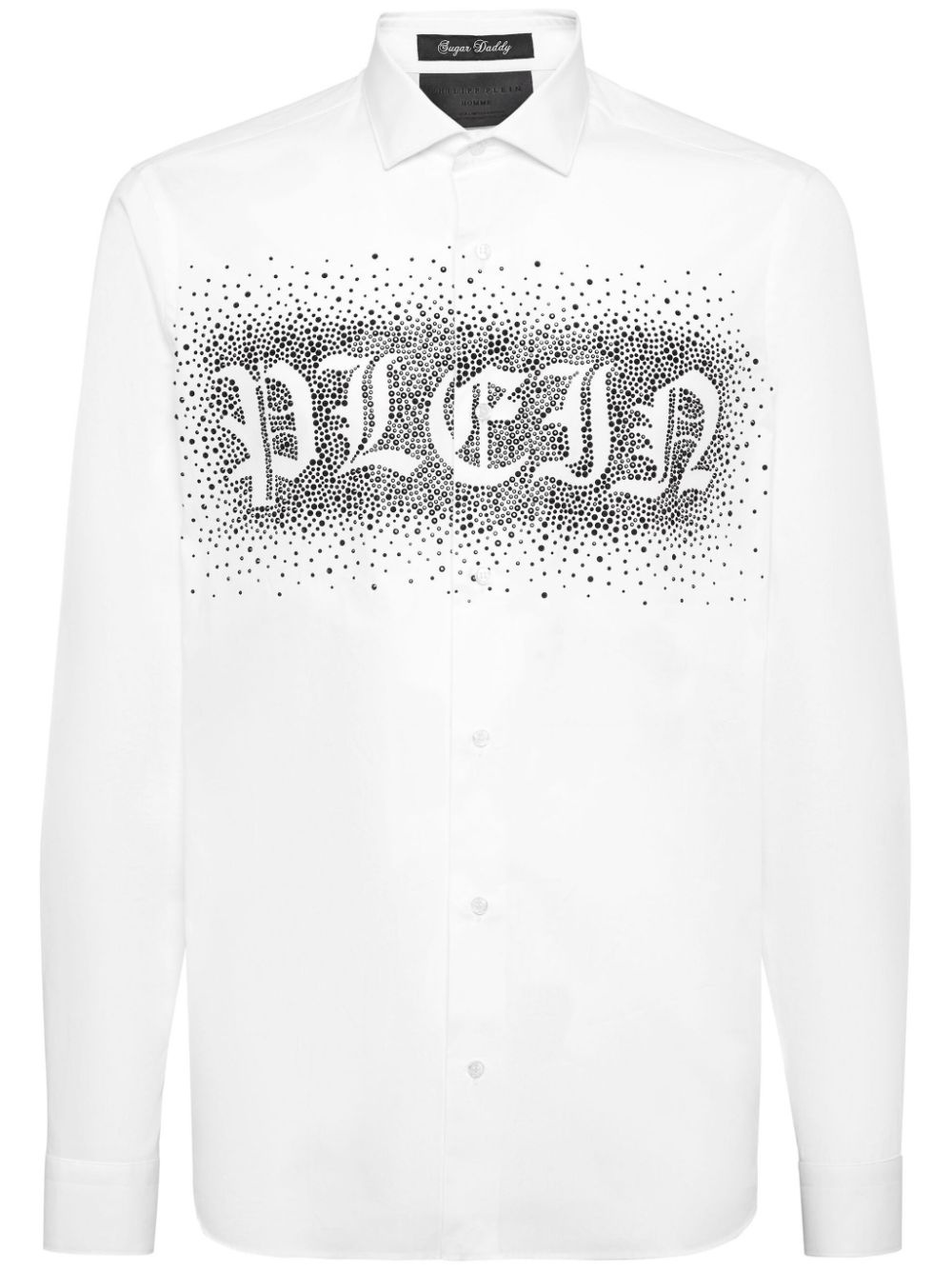 logo-print long-sleeve shirt - 1