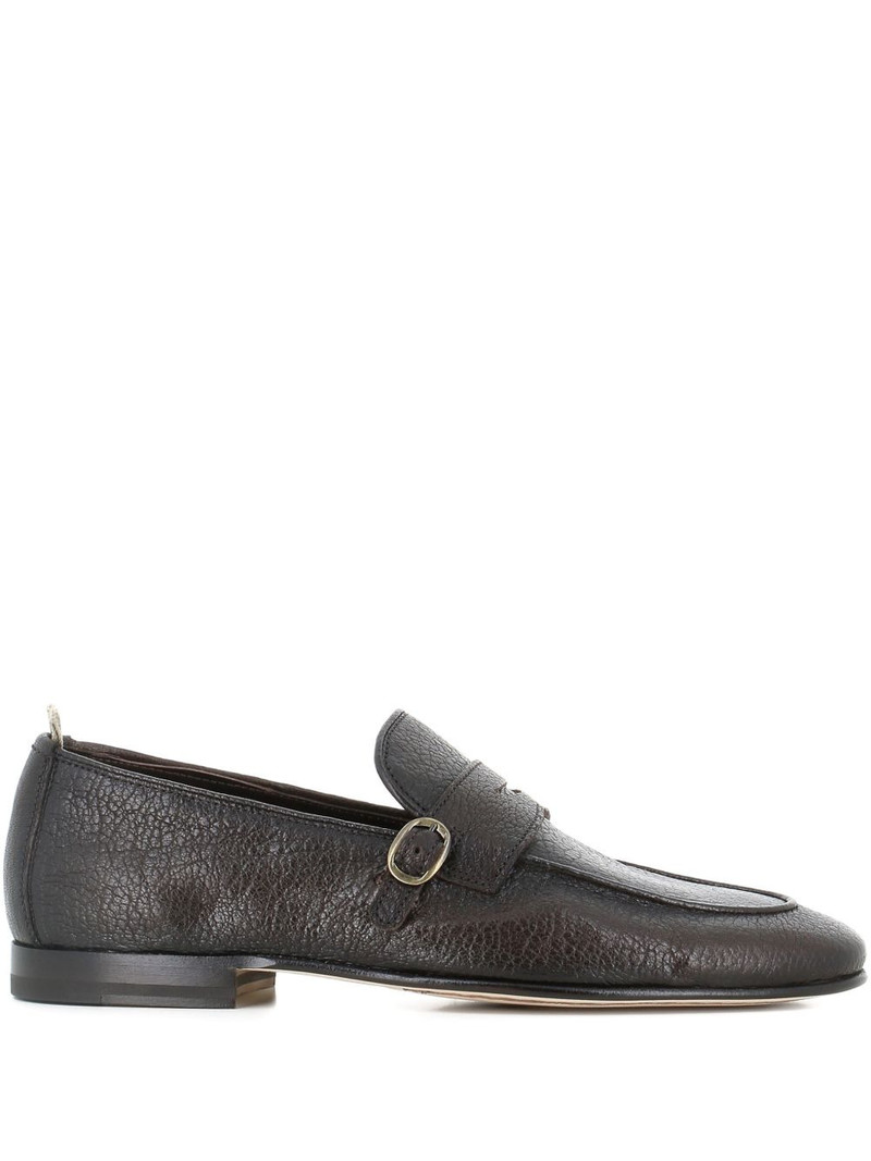 round-toe buckled loafers 1