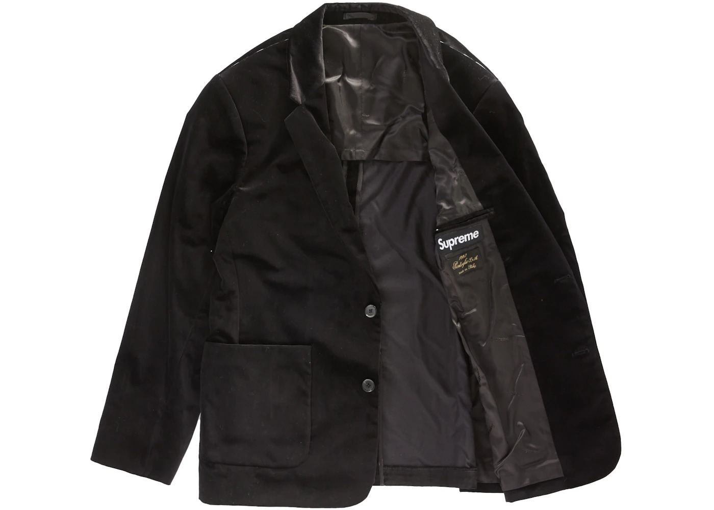 Supreme Velvet Suit Black - 3