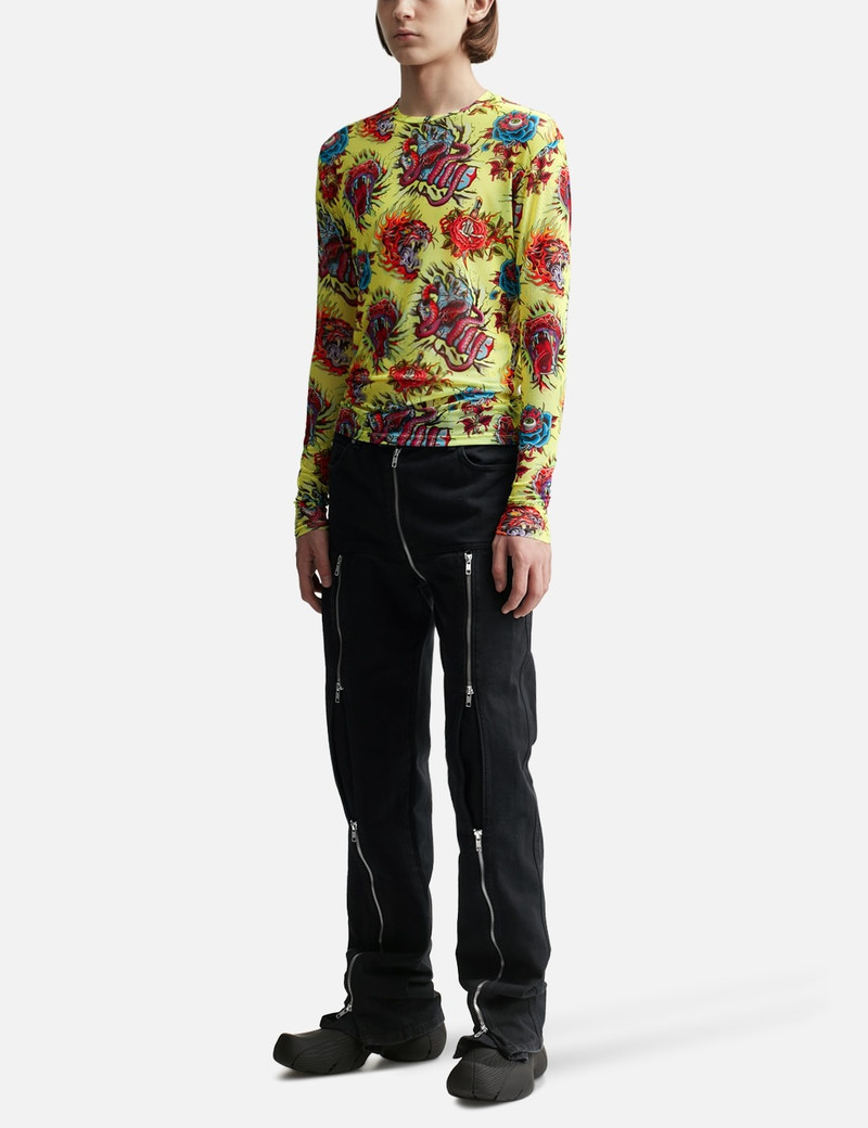 LU'U DAN UNISEX MESH LONG-SLEEVE TOP outlook