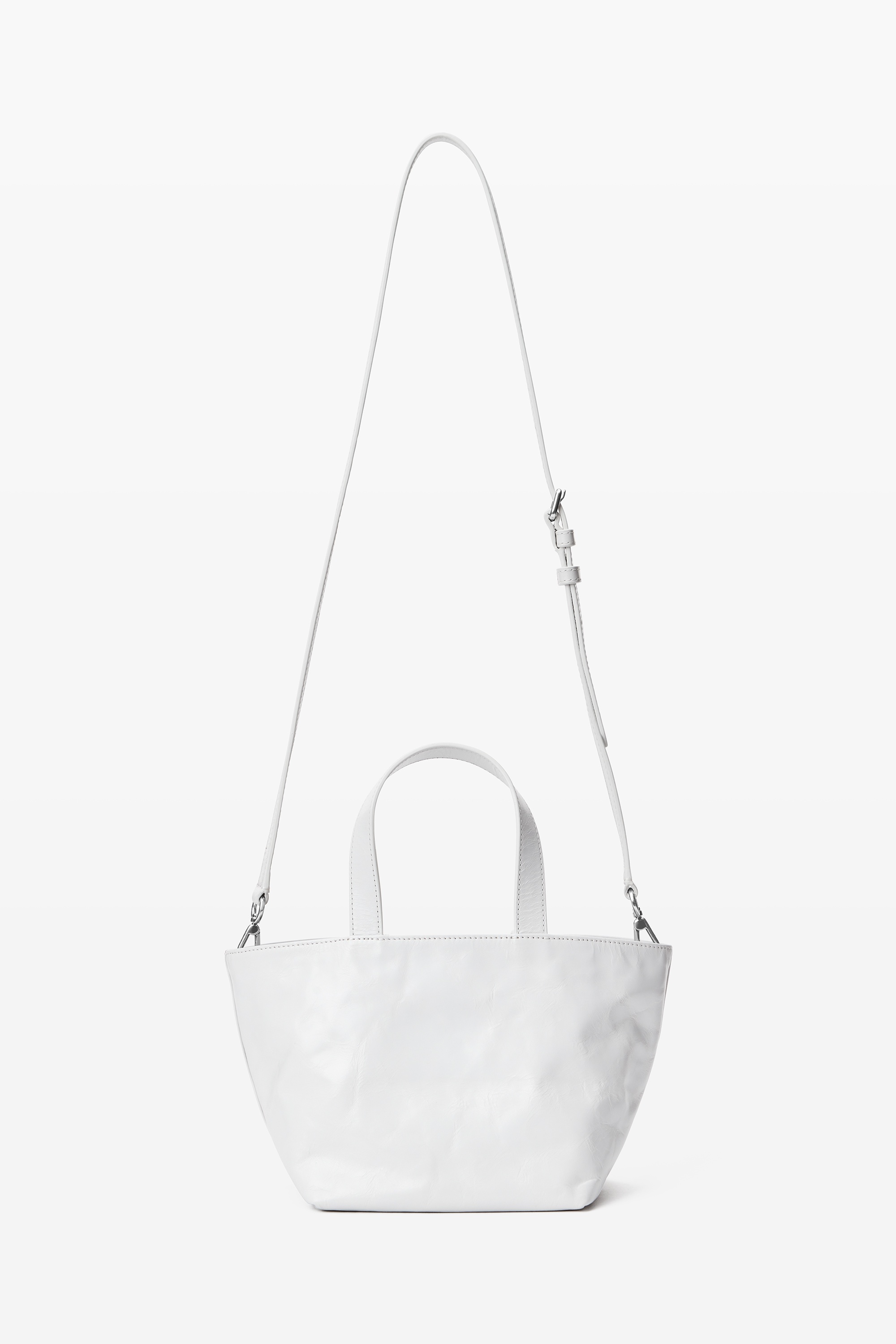 Punch Small Tote in Crackle Patent Leather 5