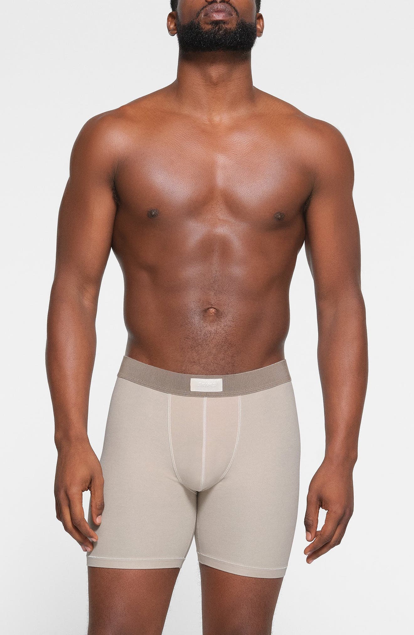 SKIMS 3-Pack 5-Inch Stretch Cotton & Modal Boxer Briefs in Stone Multi at Nordstrom - 2