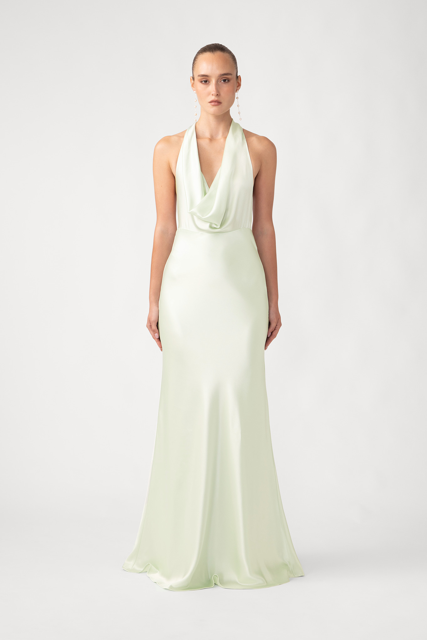 PEARL SATIN GOWN - 3