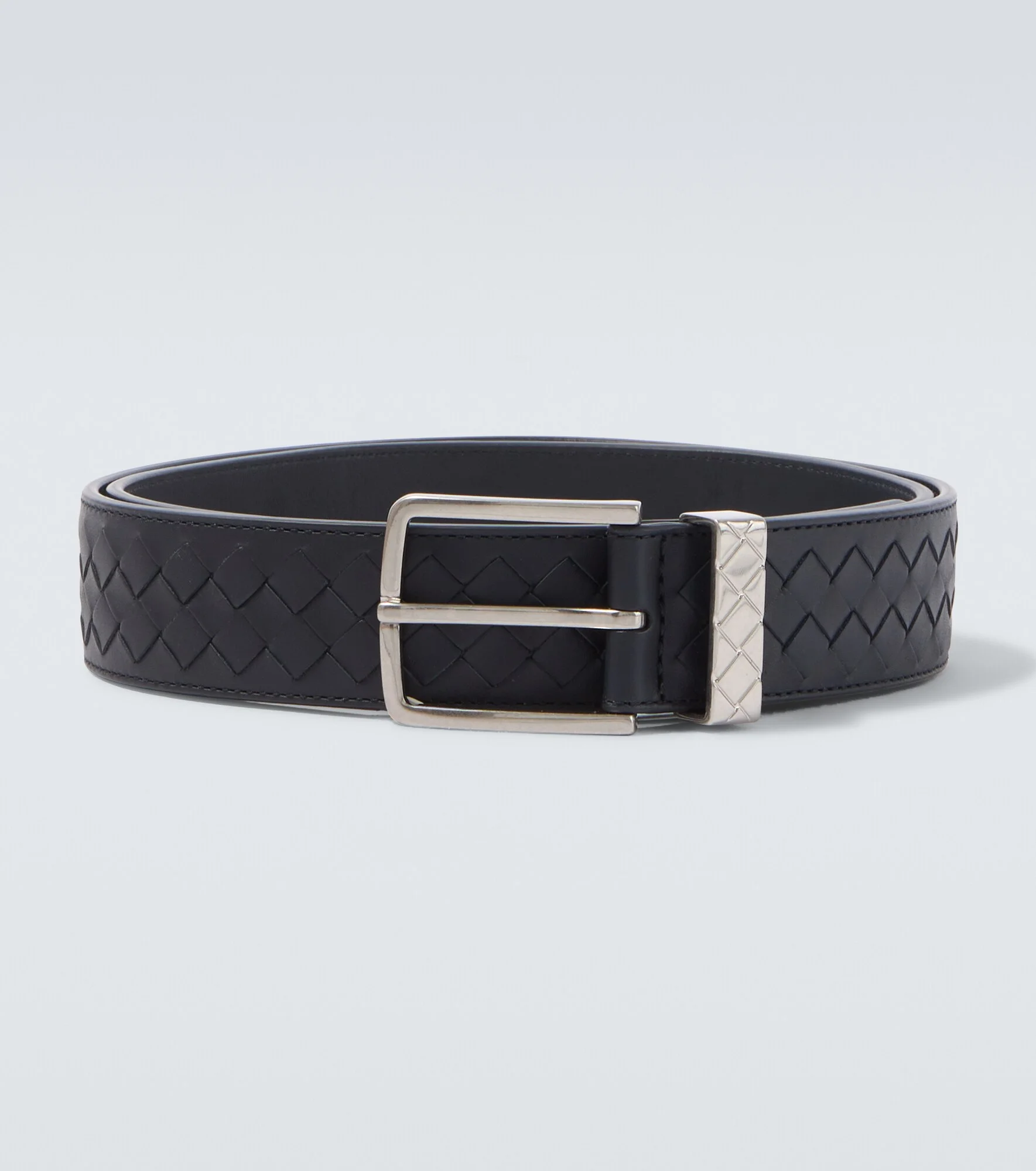 Intrecciato leather belt - 1