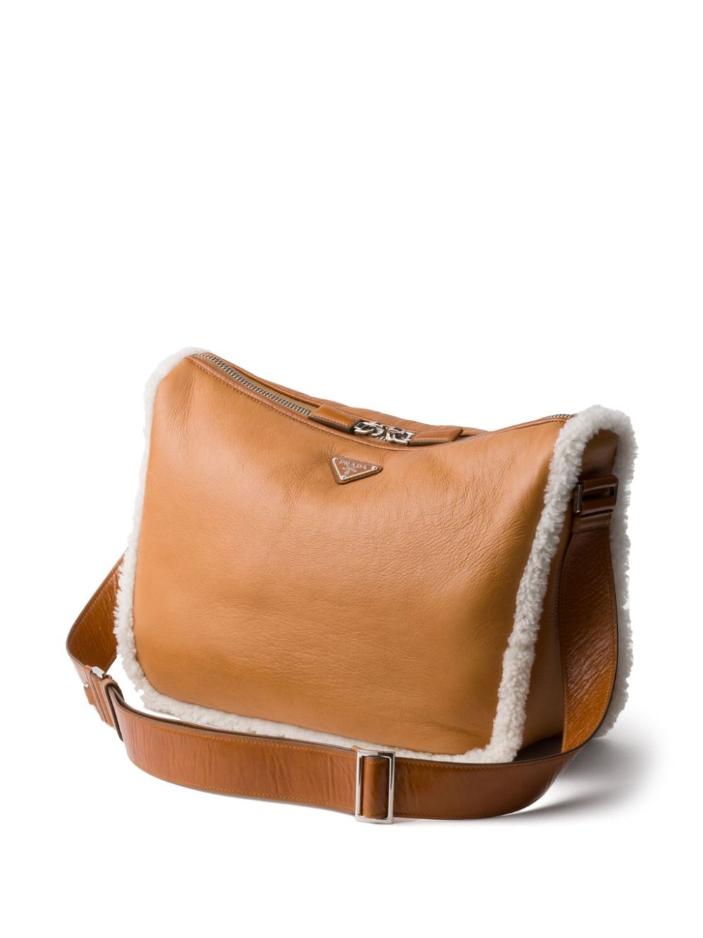 shearling shoulder bag - 5