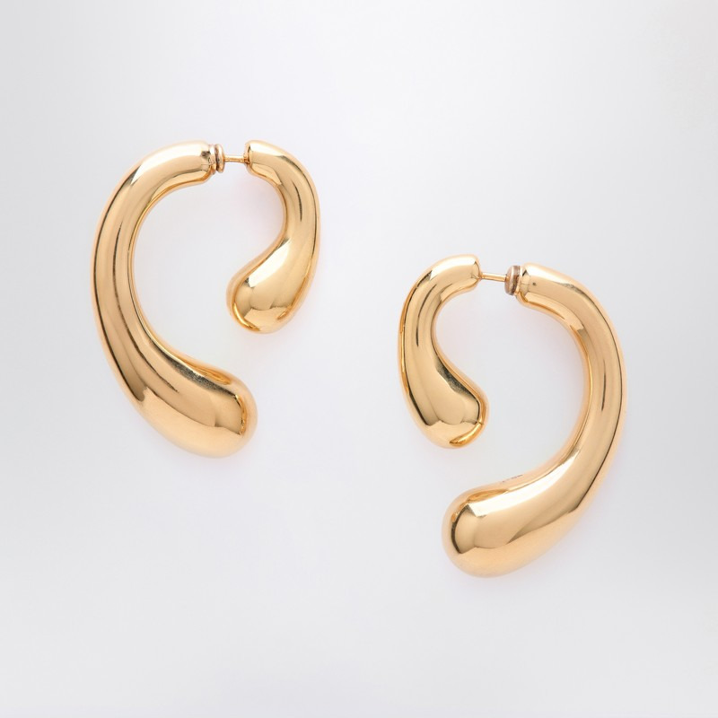 P gold earrings - 1