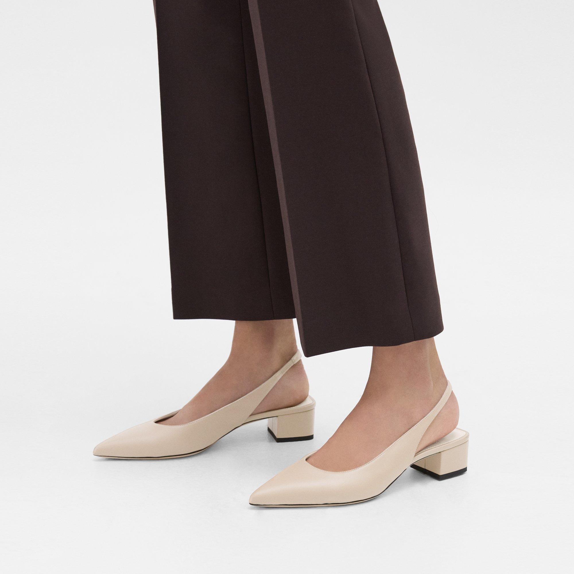 Slingback Pump in Leather - 2