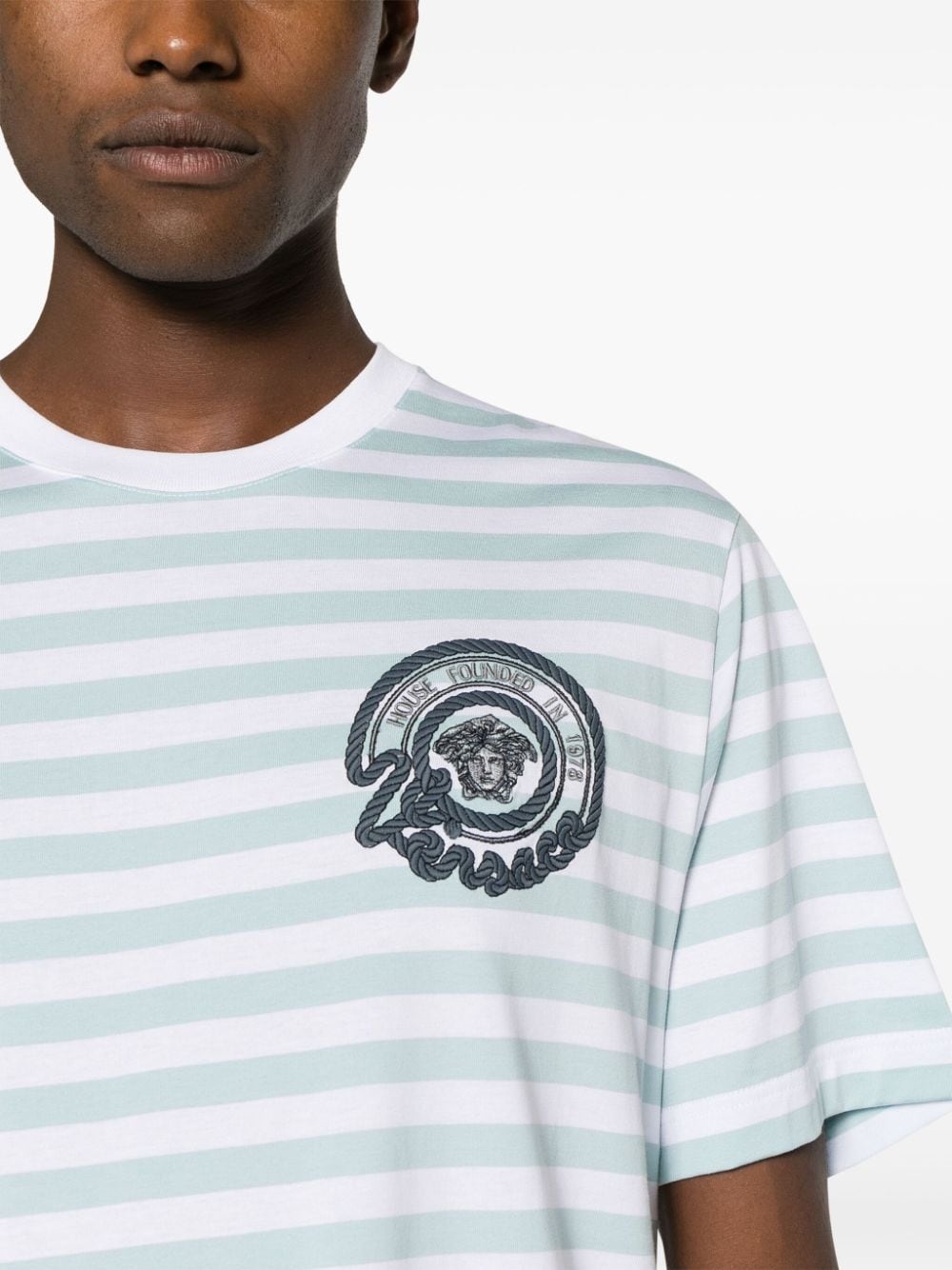 Nautical Stripe cotton T-shirt - 5
