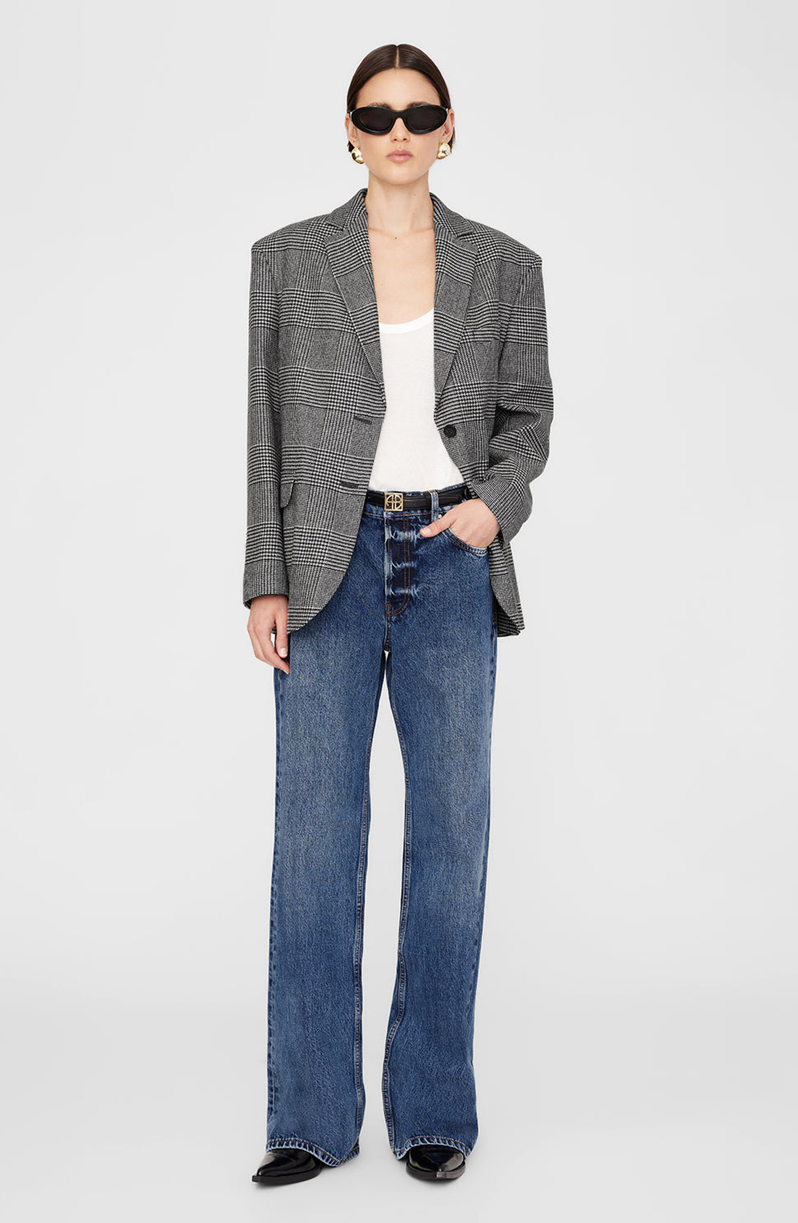 ANINE BING Hugh Jean in Dark Indigo at Nordstrom - 5