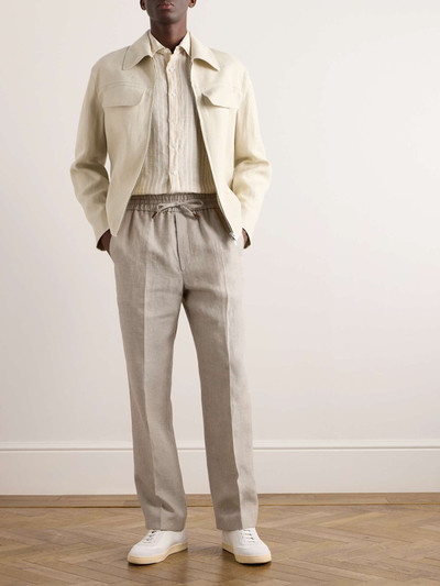 Brioni Asolo Linen Drawstring Trousers outlook