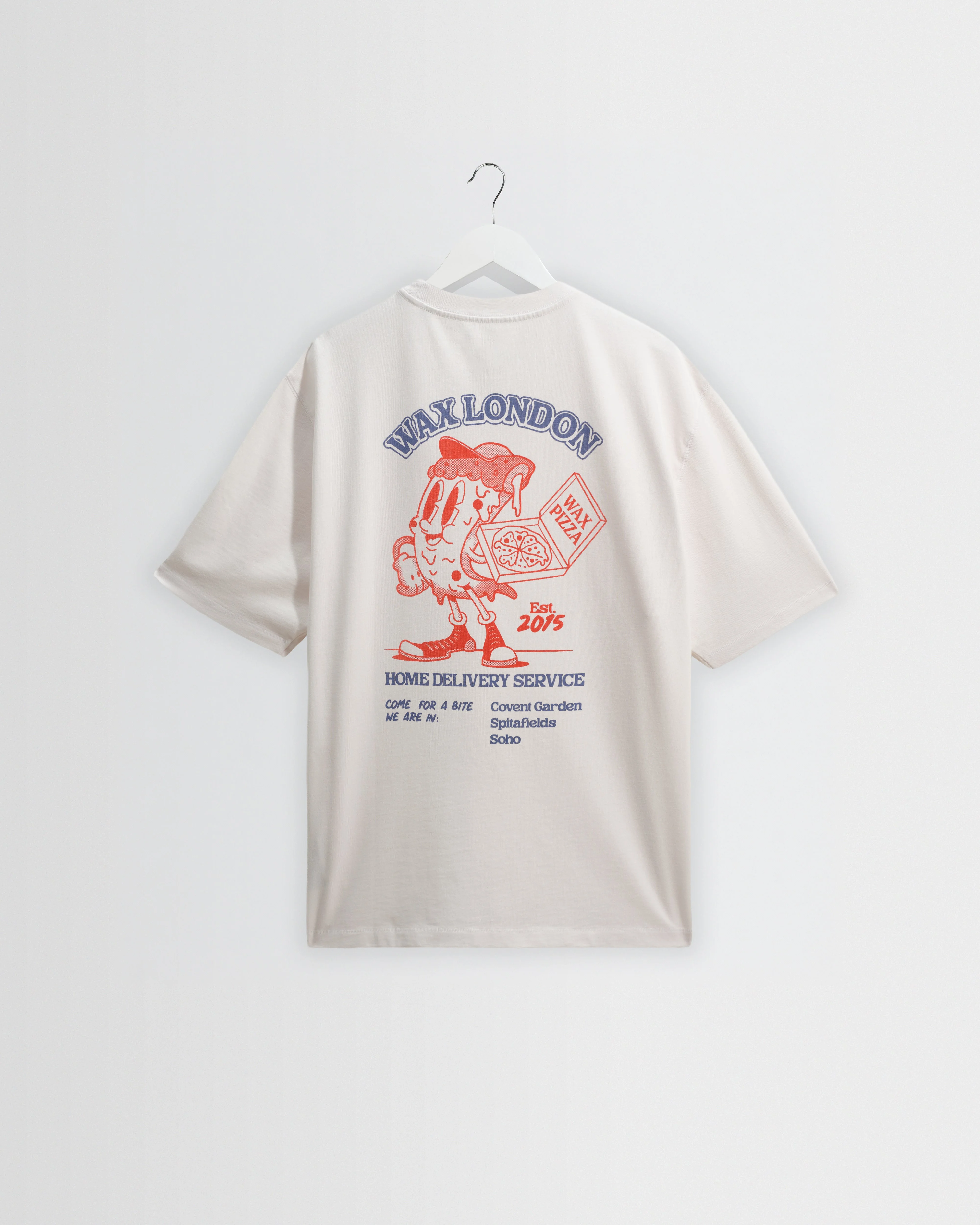 Milton - White Pizza Delivery Graphic T-Shirt - 1