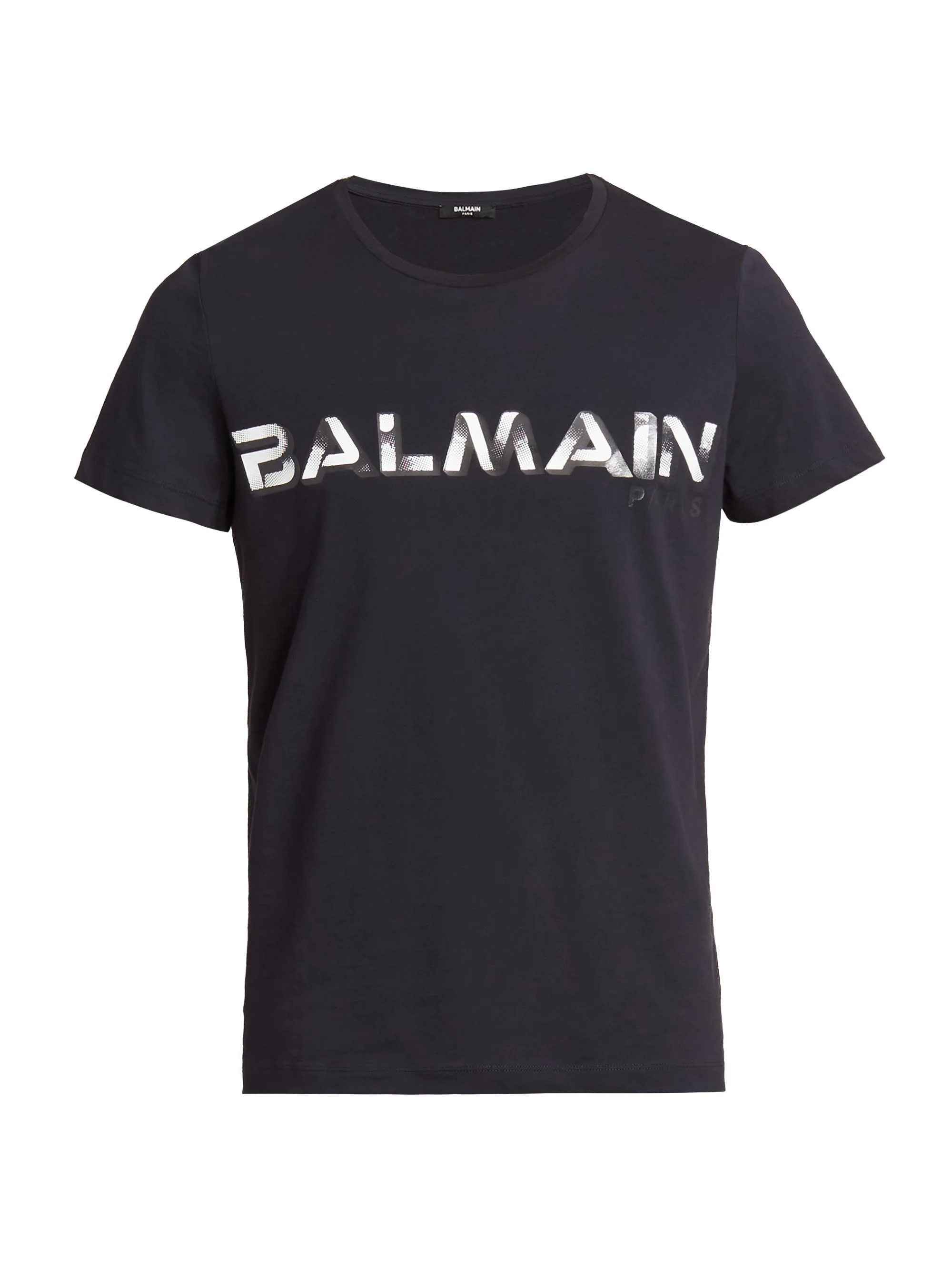 Men's Logo Printed Crewneck T-Shirt - Noir Blanc - 1