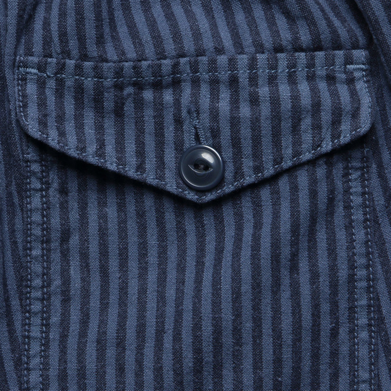 6" Hemp Stripe Easy Shorts - Blue 3