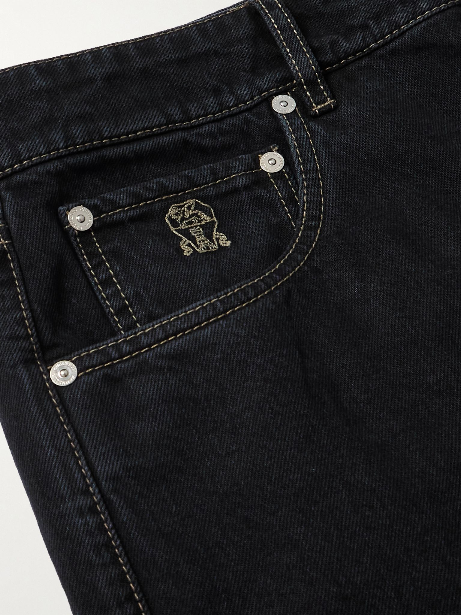 Leisure Straight-Leg Jeans Black - 5
