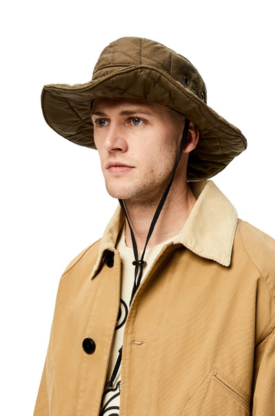 Loewe Explorer hat in upcycled quilted textile outlook