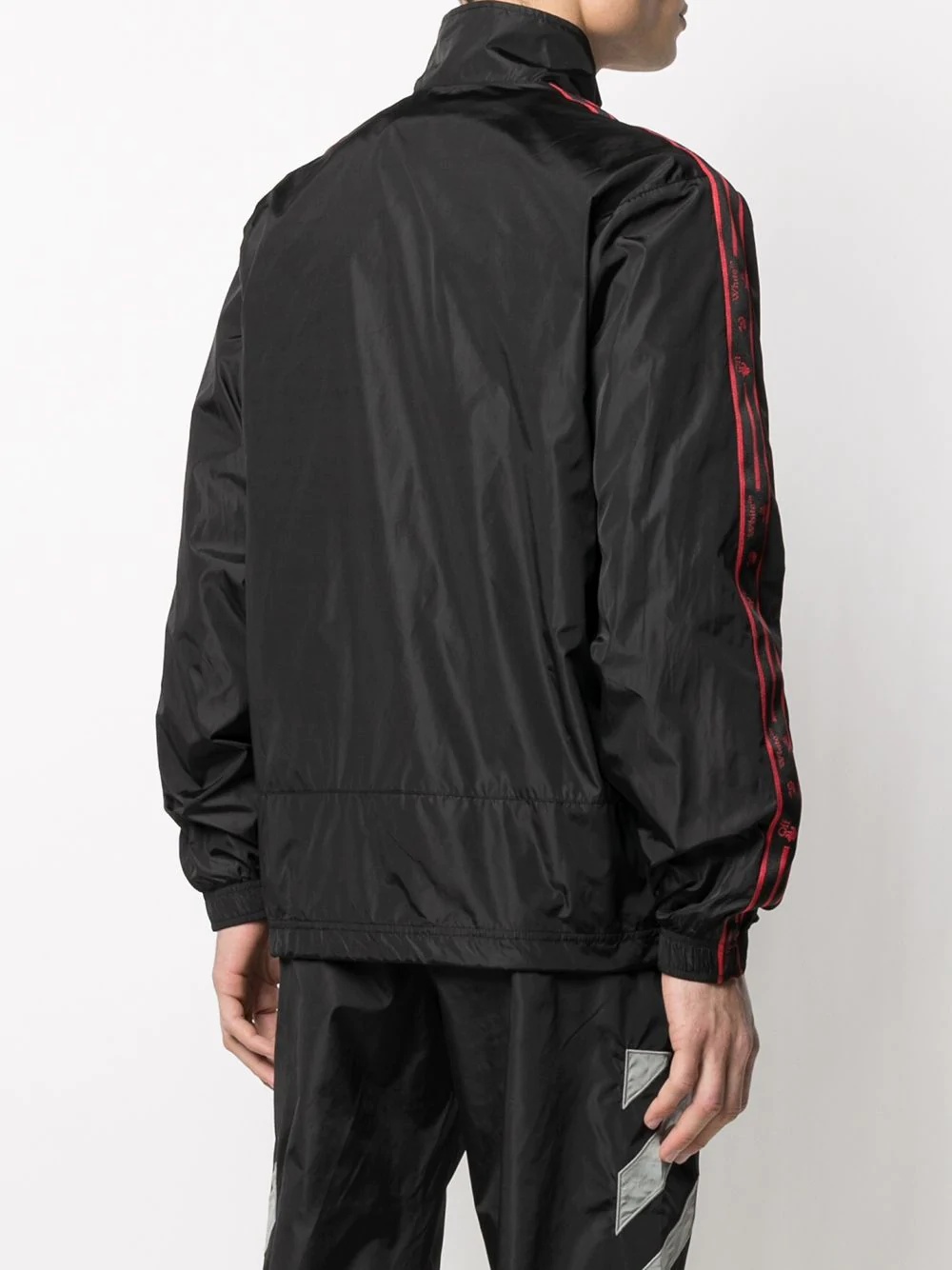 logo-print zip-up track jacket - 4