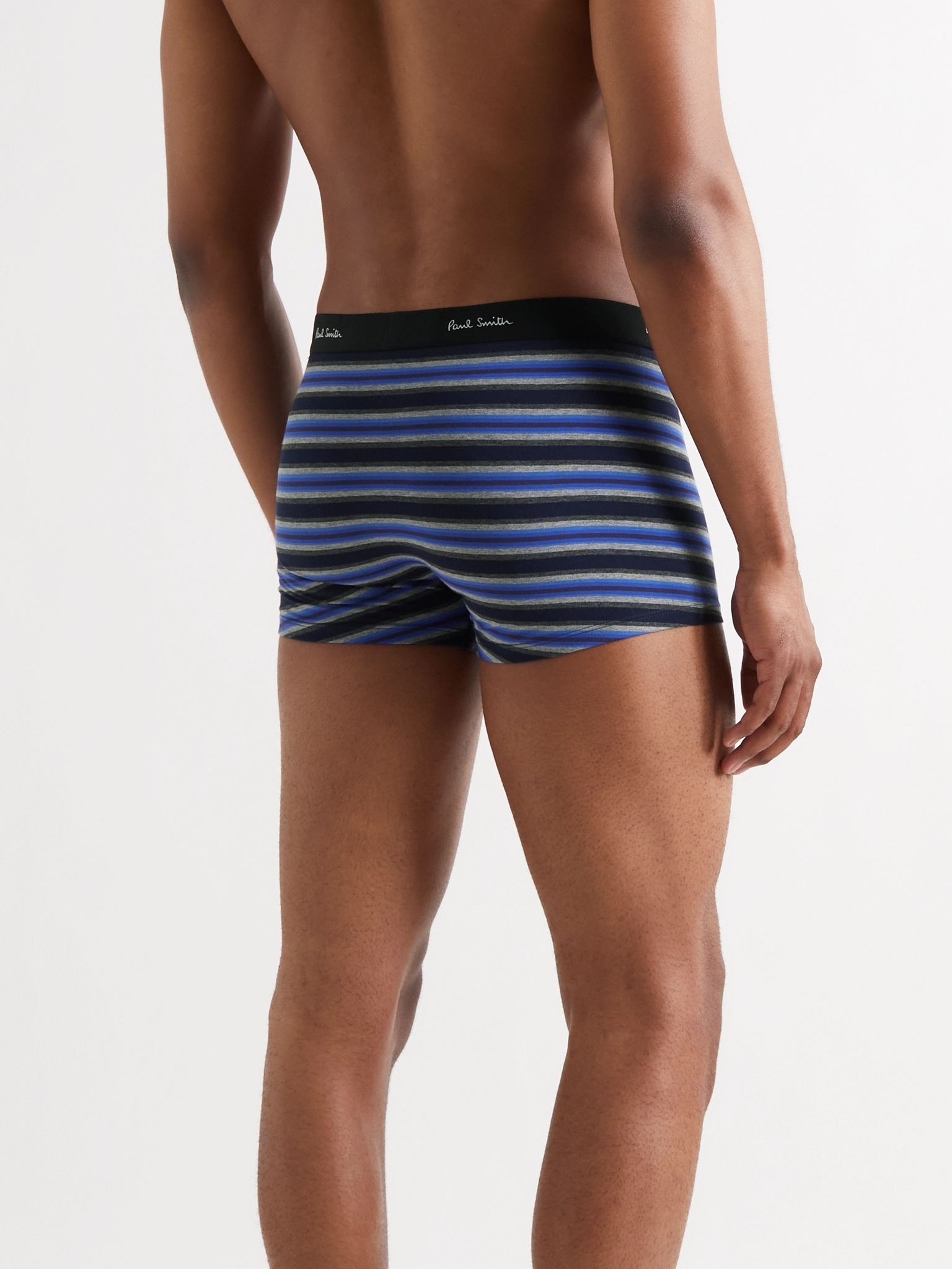 Striped Stretch-Cotton Boxer Briefs - 3