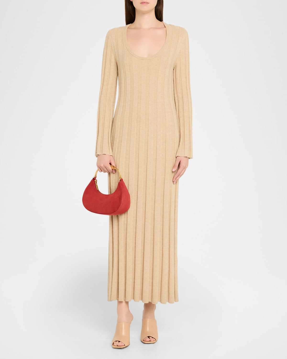 Nixi Suede Twist Top-Handle Bag - 6