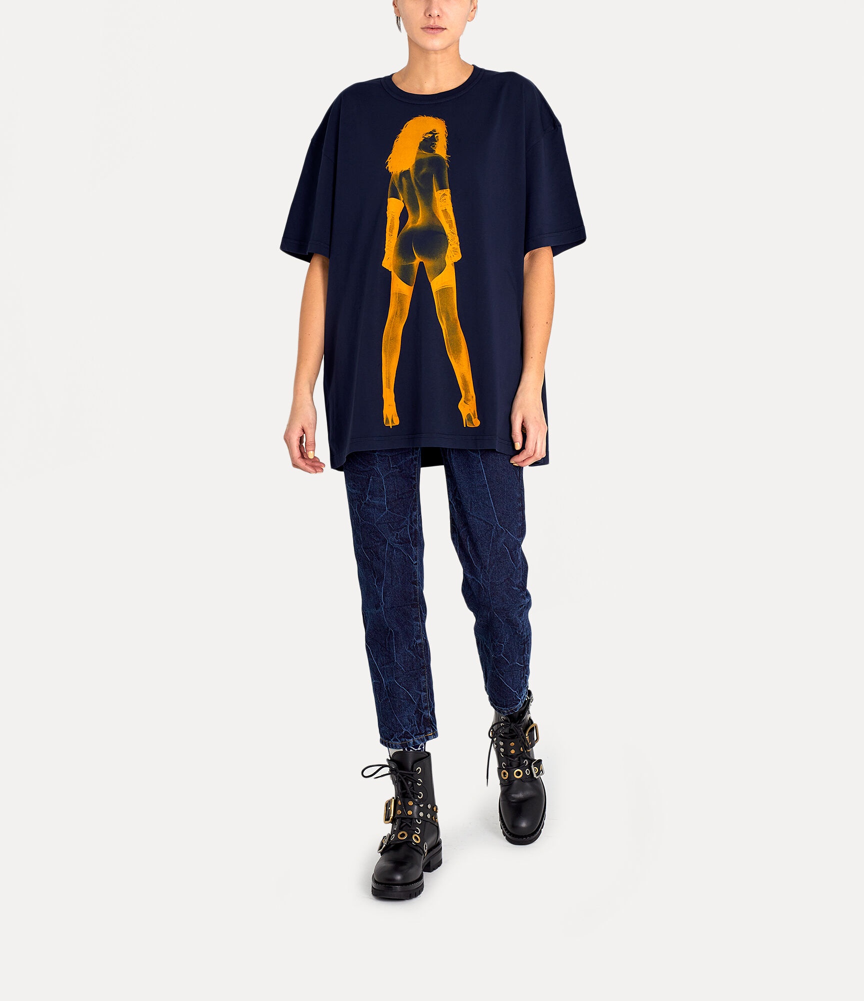 Vivienne Westwood PIN-UP T-SHIRT ワンピース Vivienne Westwood OVERSIZED PIN-UP T-SHIRT | REVERSIBLE