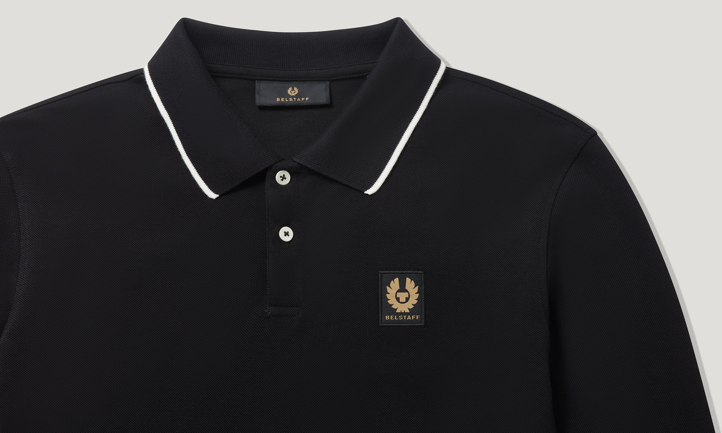 TIPPED LONG SLEEVED POLO - 2
