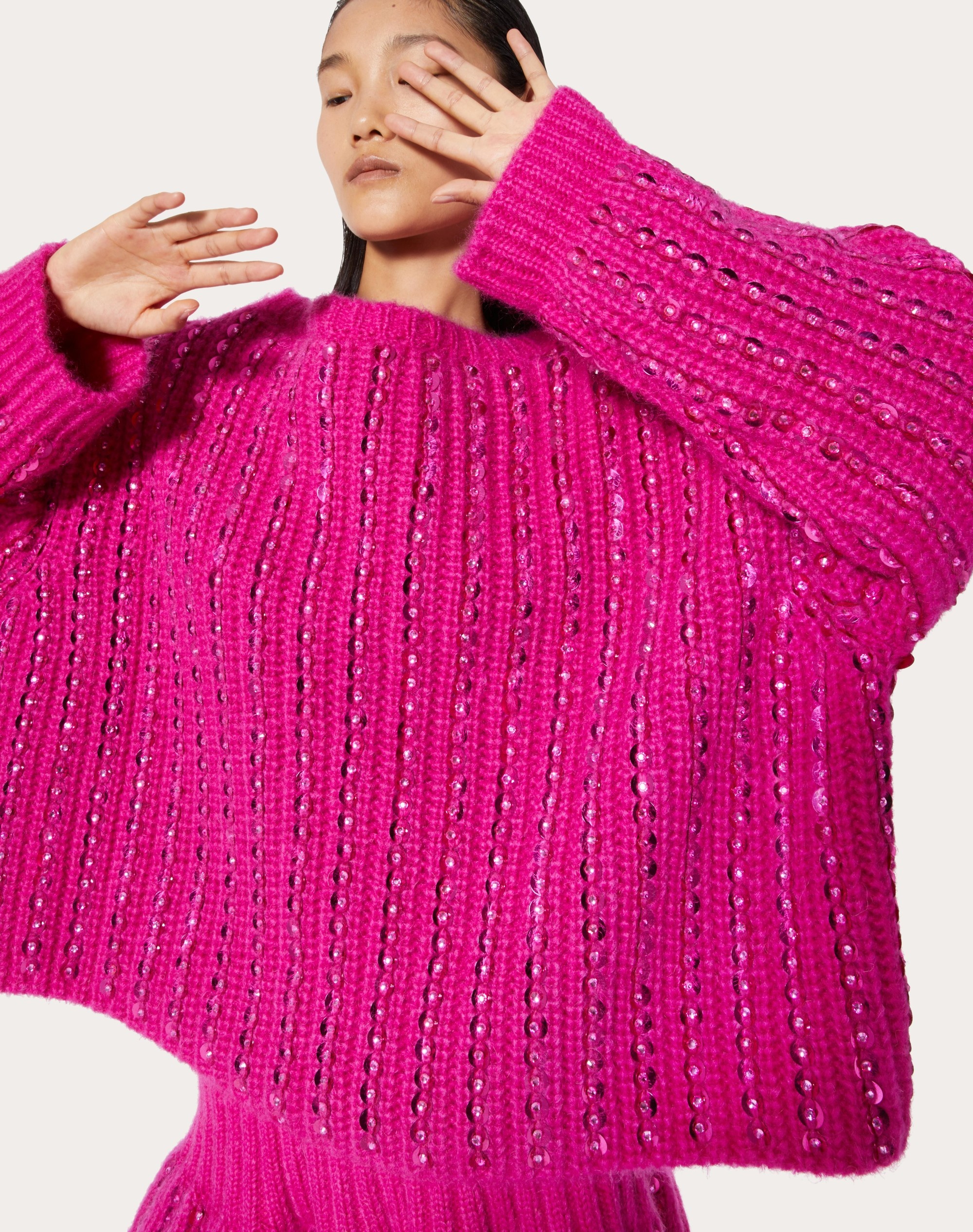 EMBROIDERED MOHAIR WOOL SWEATER - 5