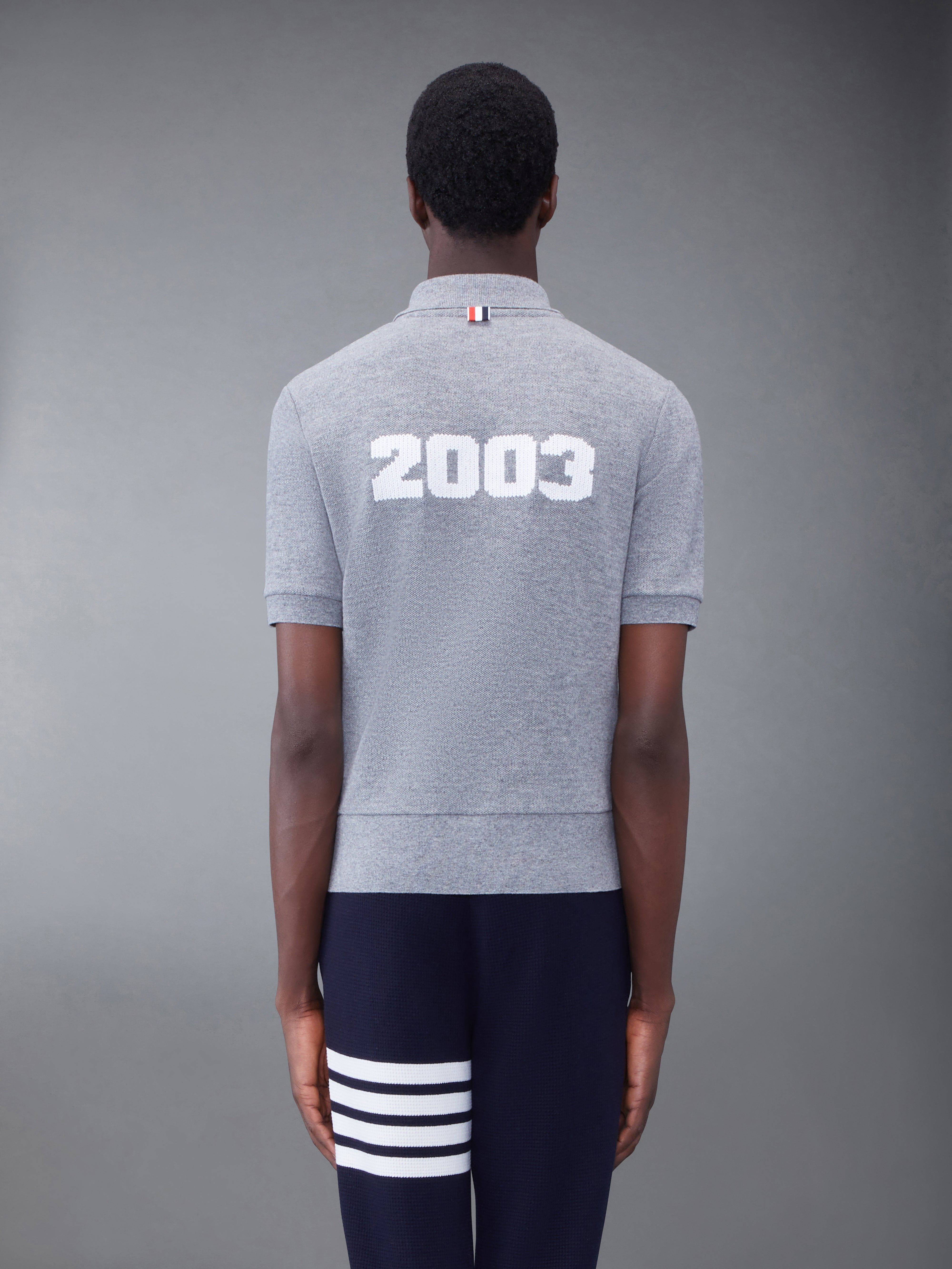 CASHMERE PIQUE 2003 RIB CUFF POLO - 2