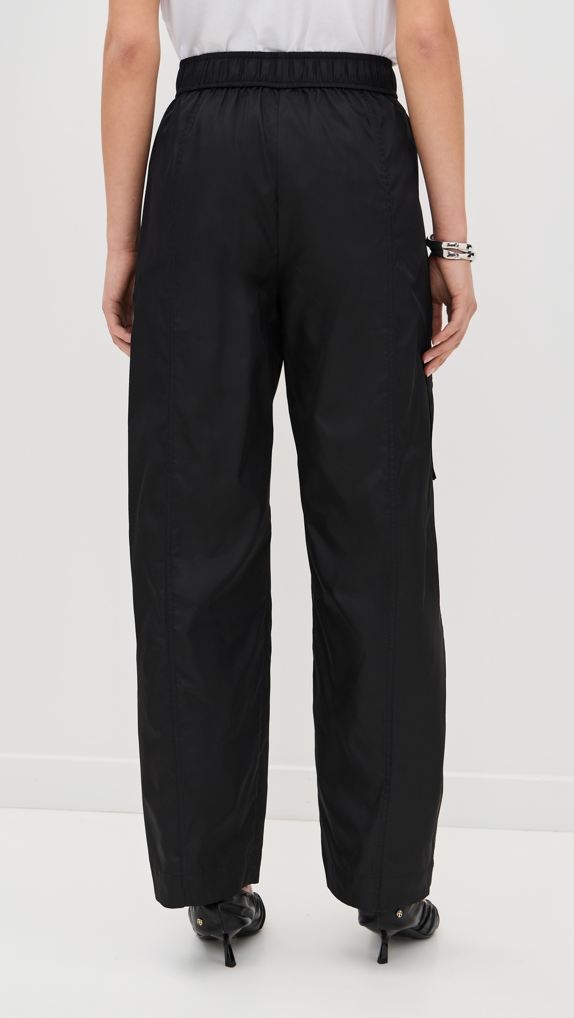 Duchesse Nylon Oversized Elasticated Pants - 2