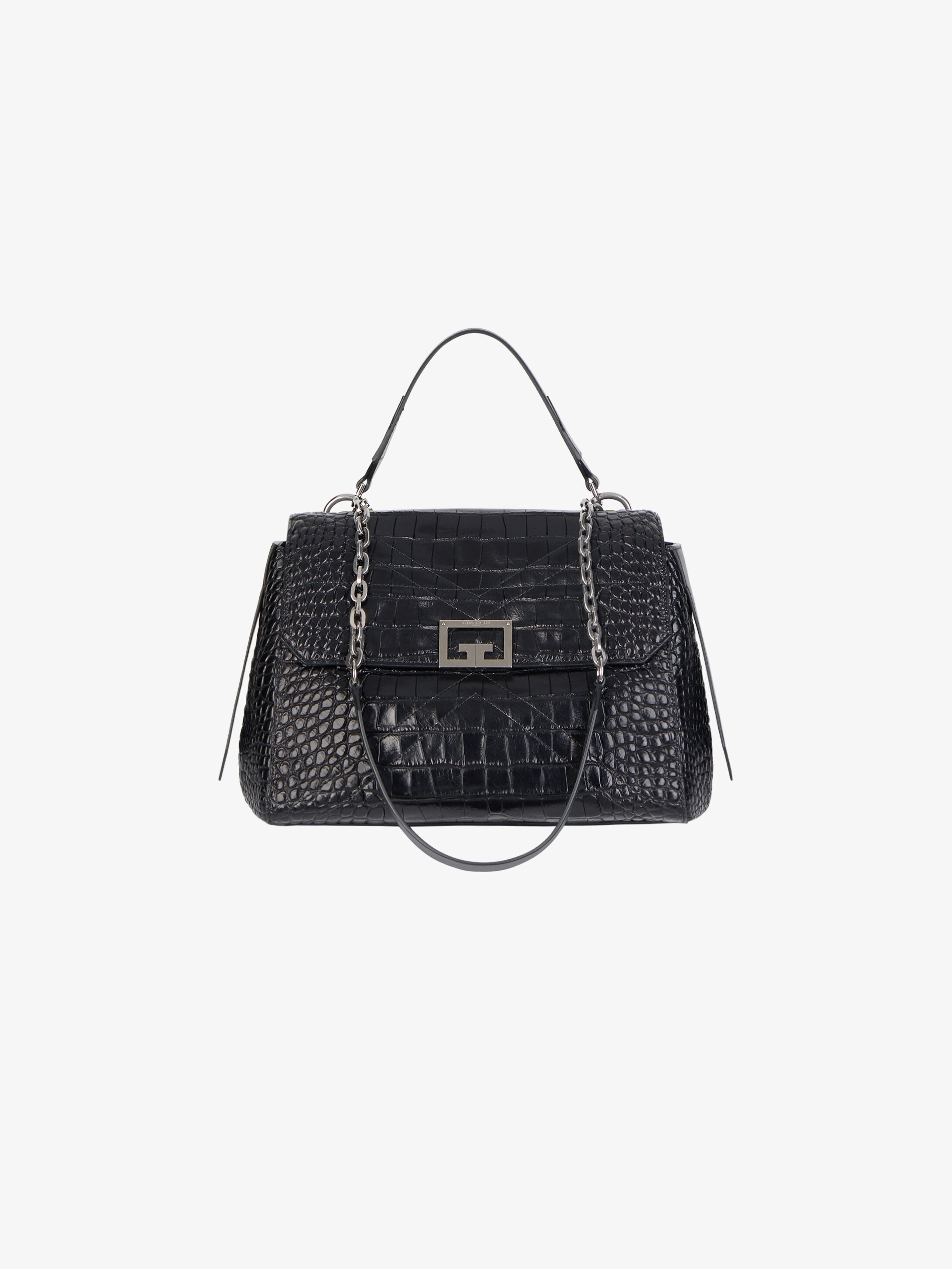 Medium ID bag in crocodile effect leather - 4