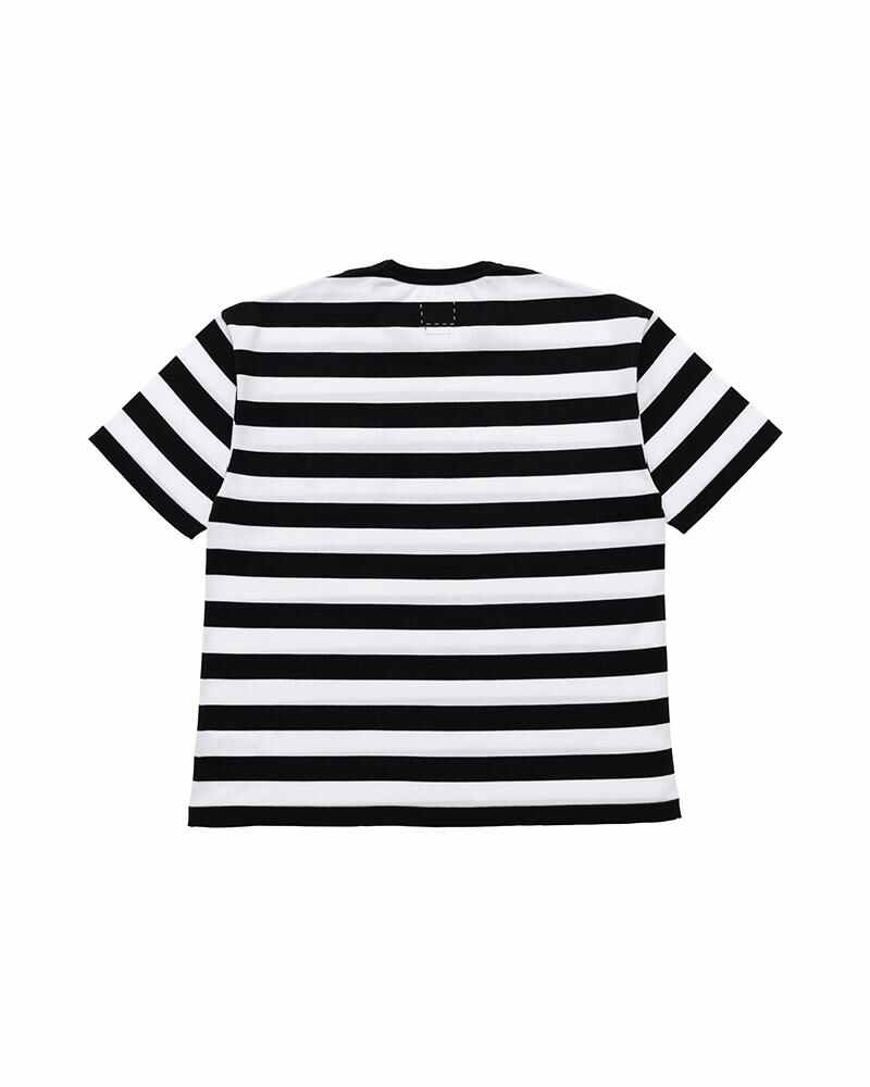 BORDER JUMBO KNIT TEE S/S (SIC) BLACK - 2