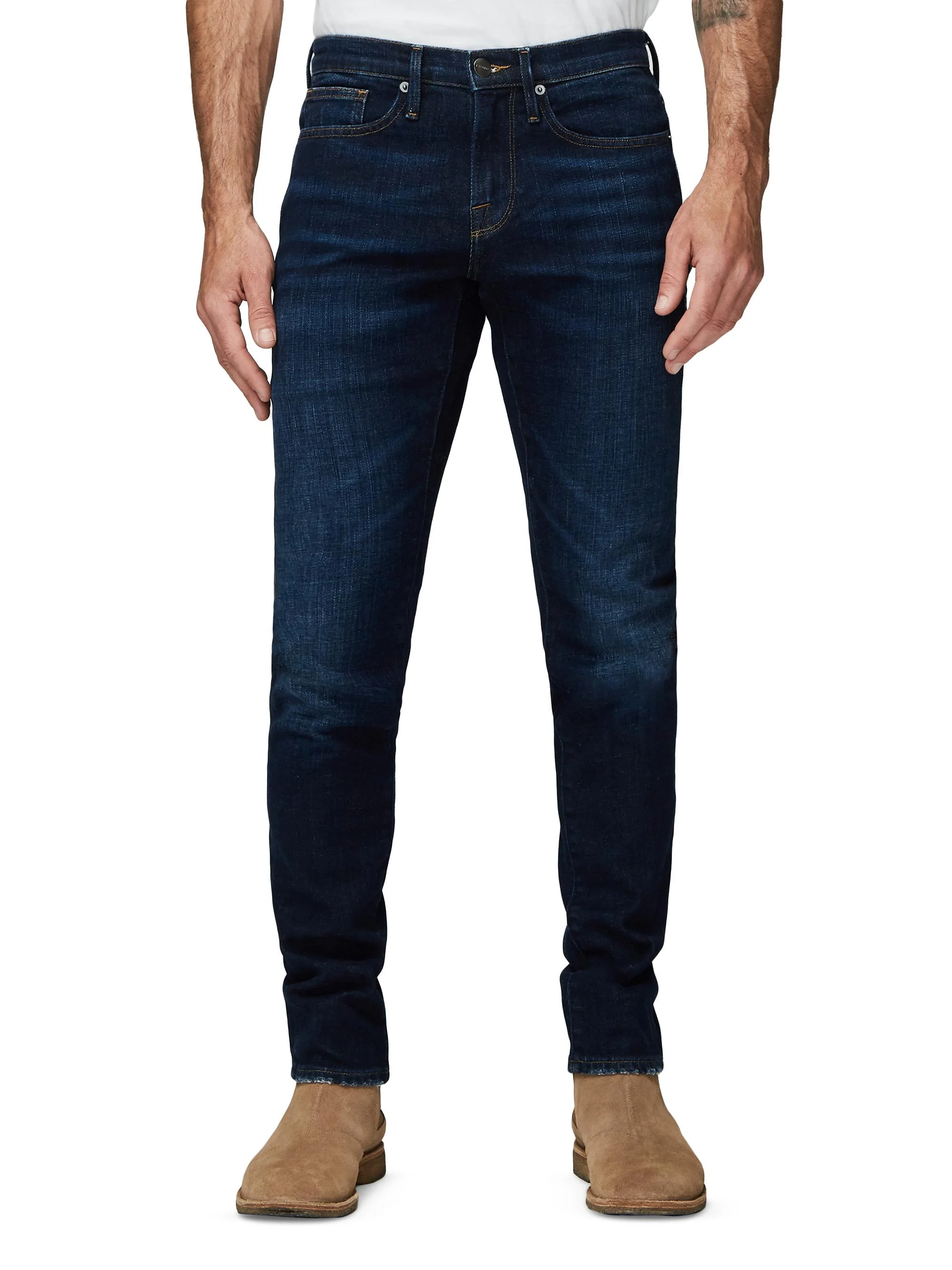 Men's L'Homme Cotton-Blend Slim-Fit Jeans - Baltic - 1